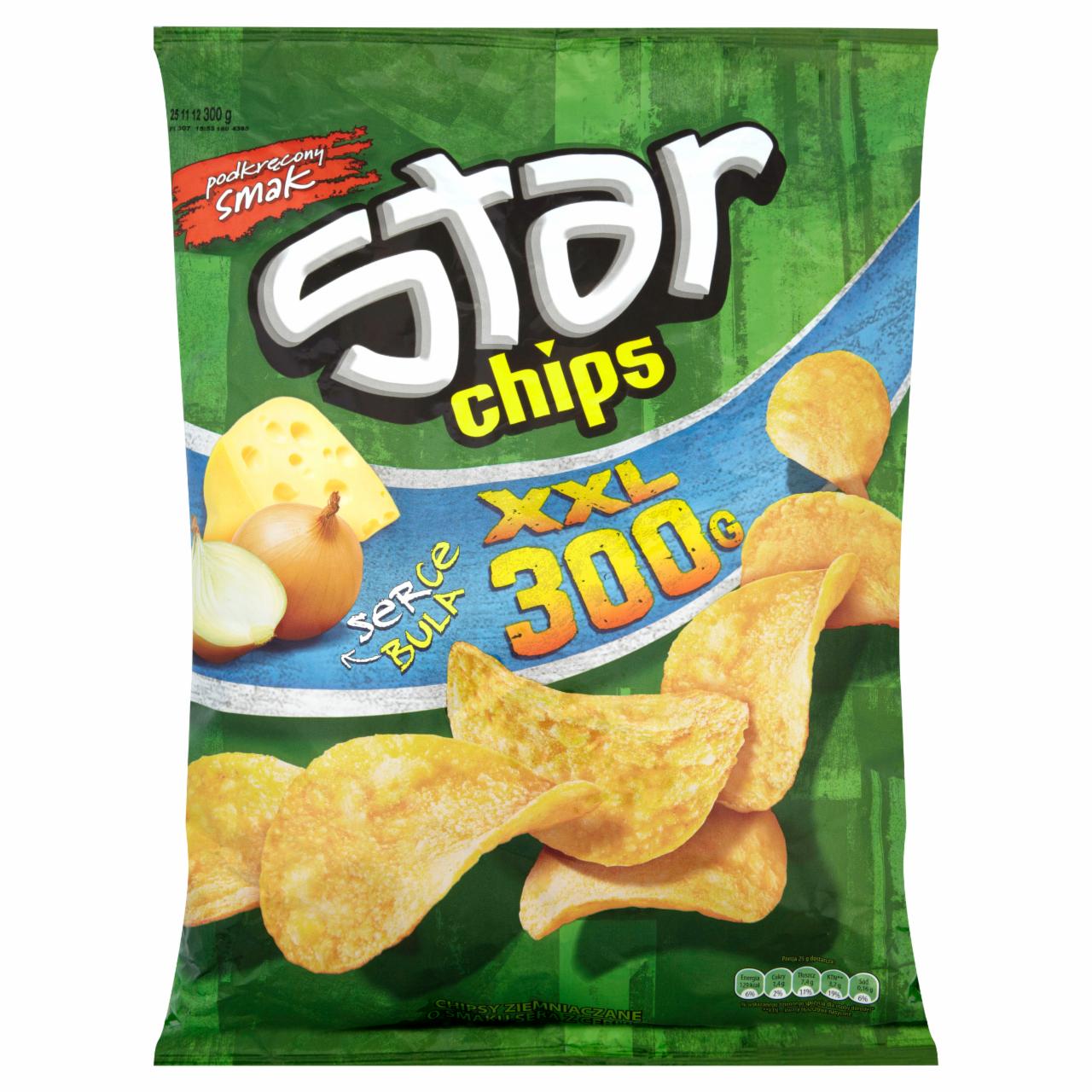 Zdjęcia - Star Chips XXL Chipsy ziemniaczane o smaku sera z cebulą 300 g