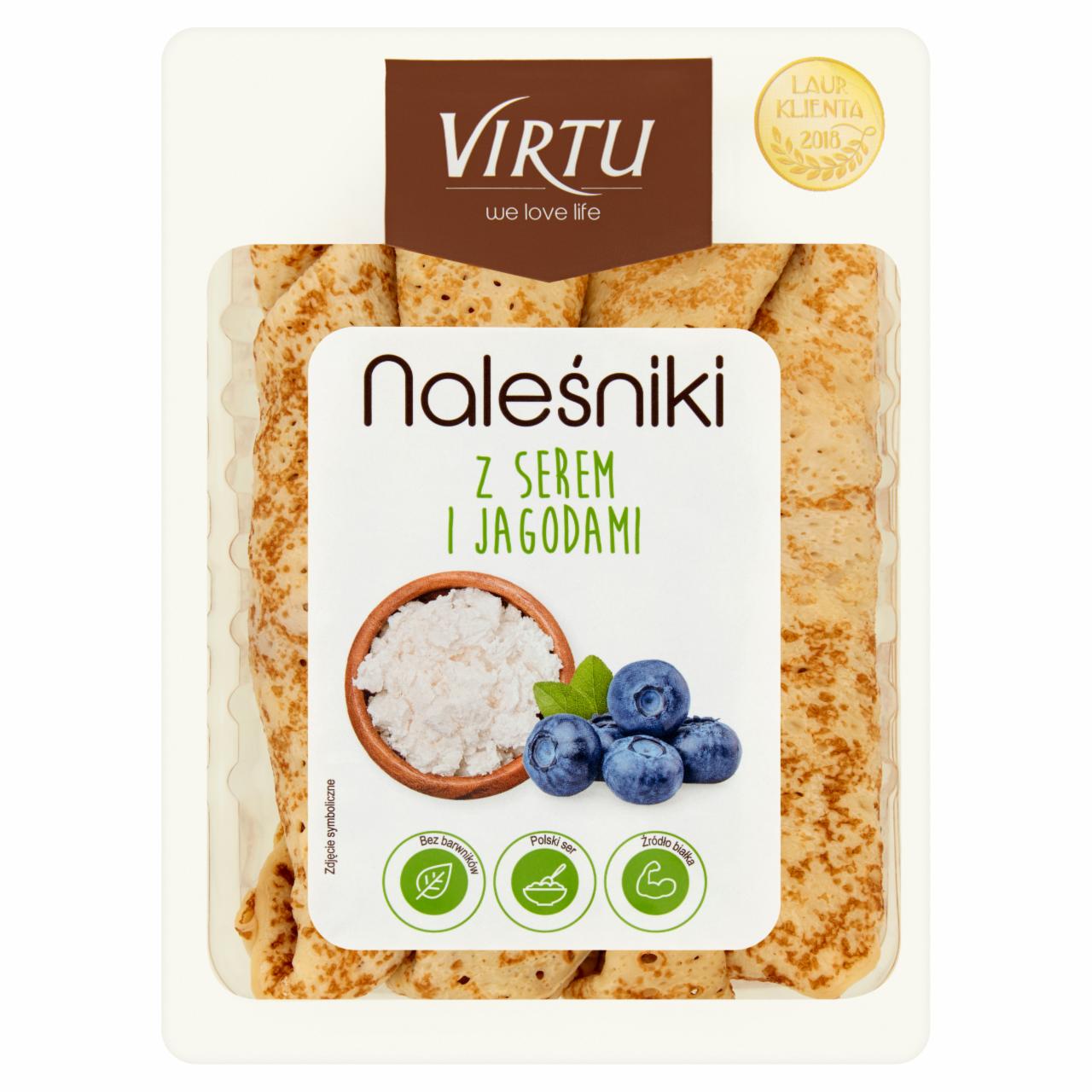 Zdjęcia - Virtu Naleśniki z serem i jagodami 400 g