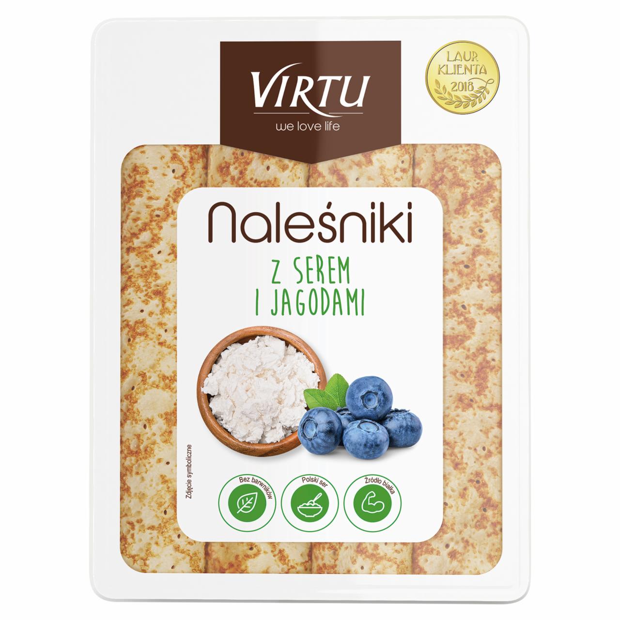 Zdjęcia - Virtu Naleśniki z serem i jagodami 400 g