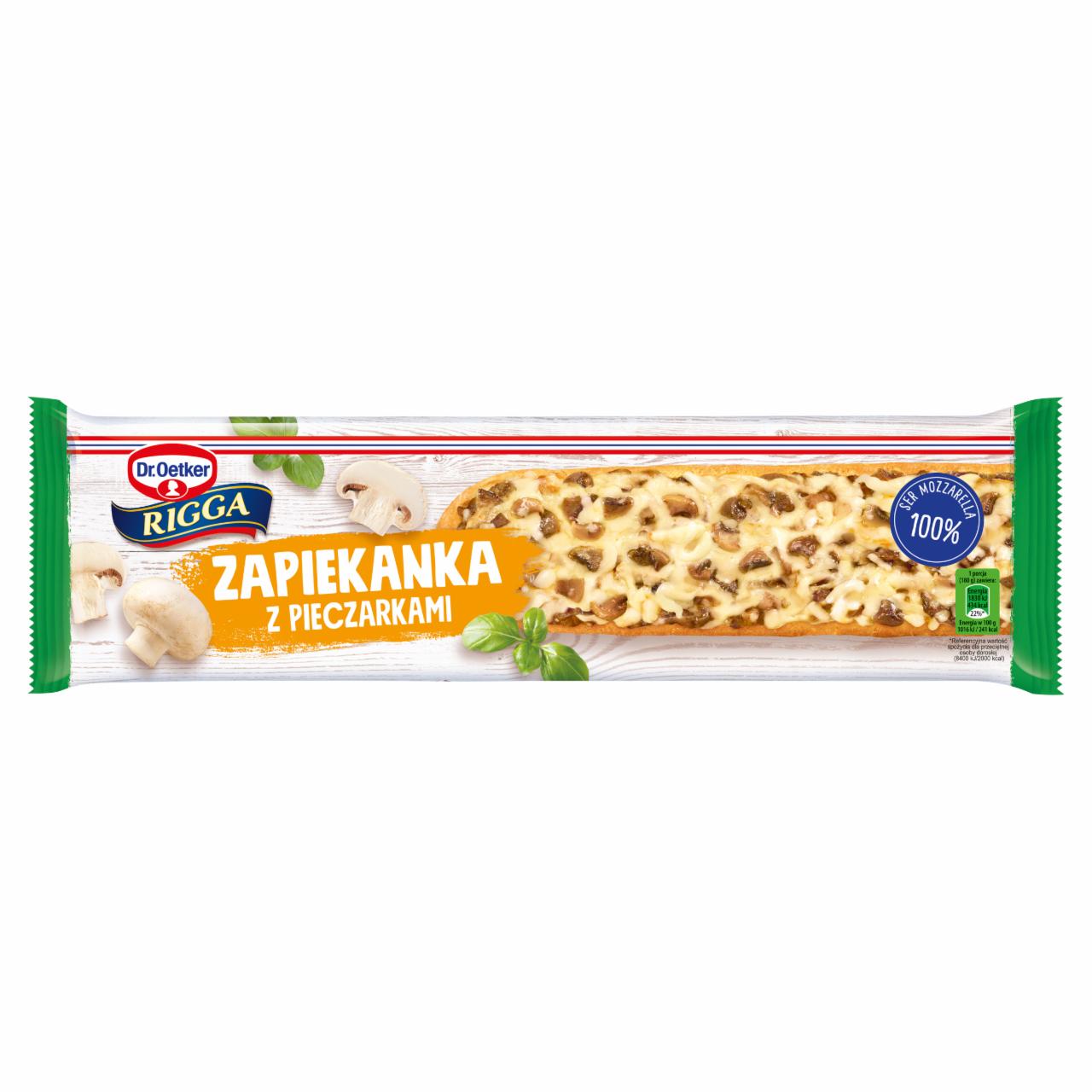 Zdjęcia - Dr. Oetker Rigga Zapiekanka z pieczarkami 180 g