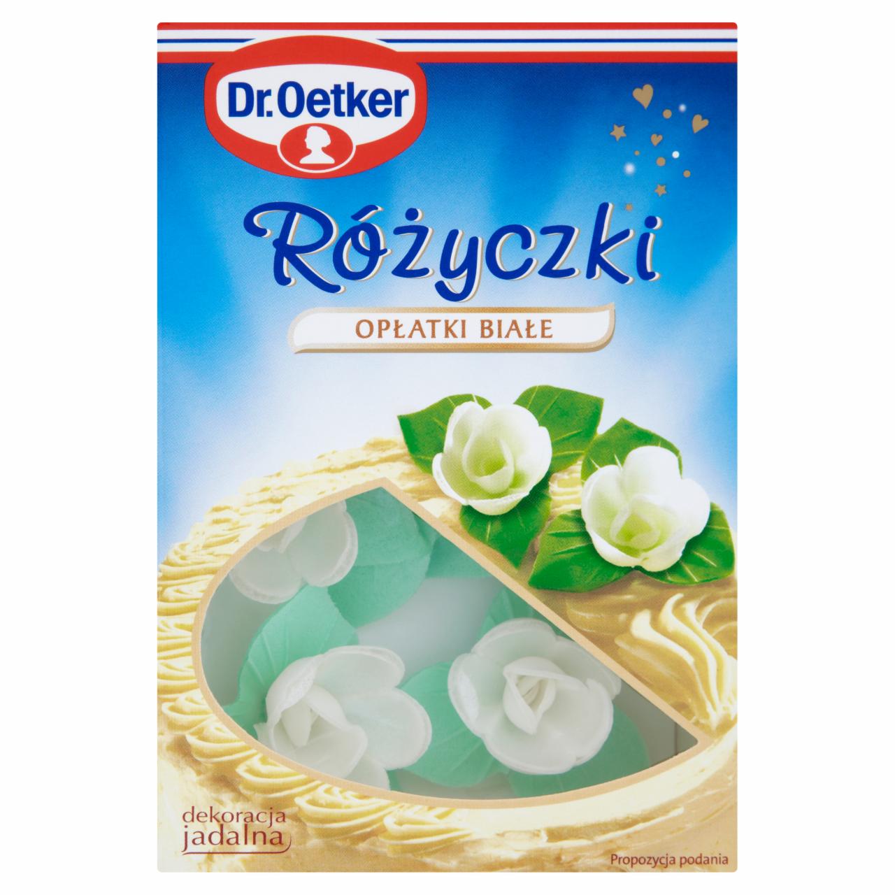 Zdjęcia - Dr. Oetker Różyczki opłatki białe 6 sztuk