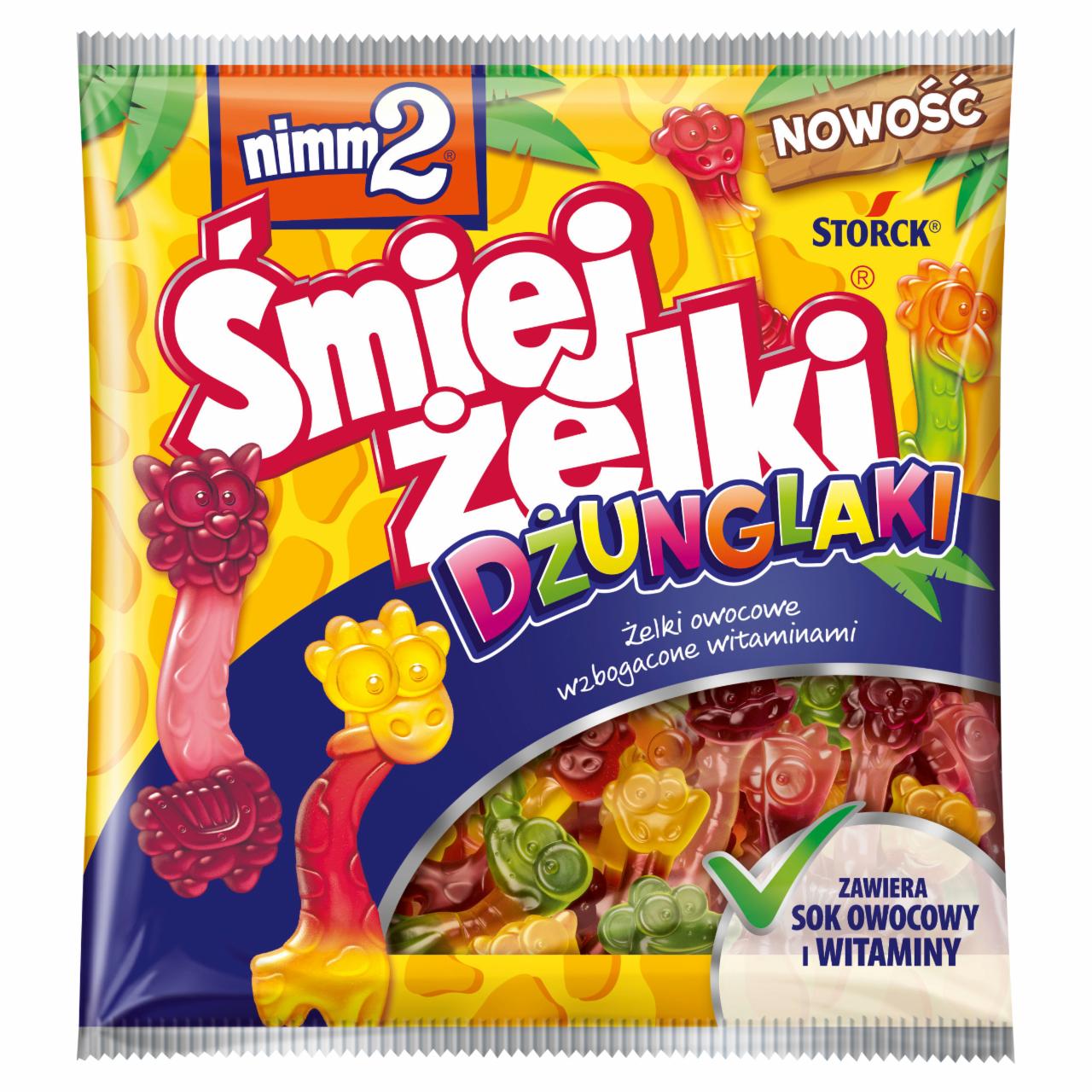 Zdjęcia - nimm2 Śmiejżelki Dżunglaki Żelki owocowe wzbogacone witaminami 90 g