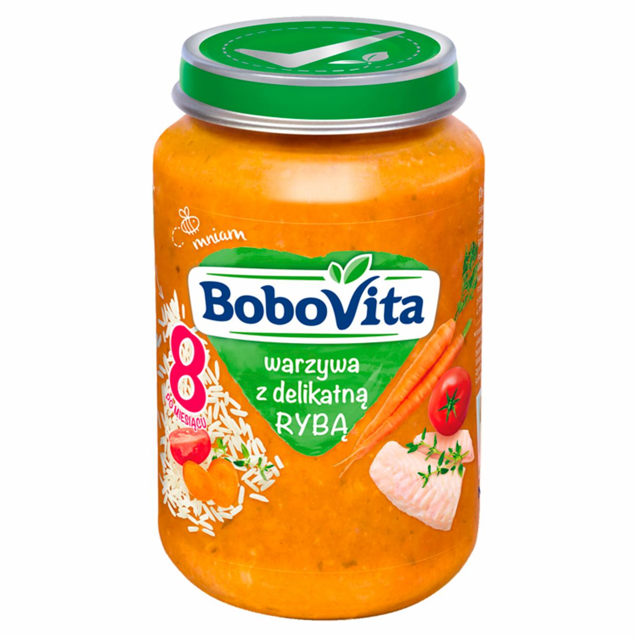 Zdjęcia - BoboVita Warzywa z delikatną rybą po 8 miesiącu 190 g