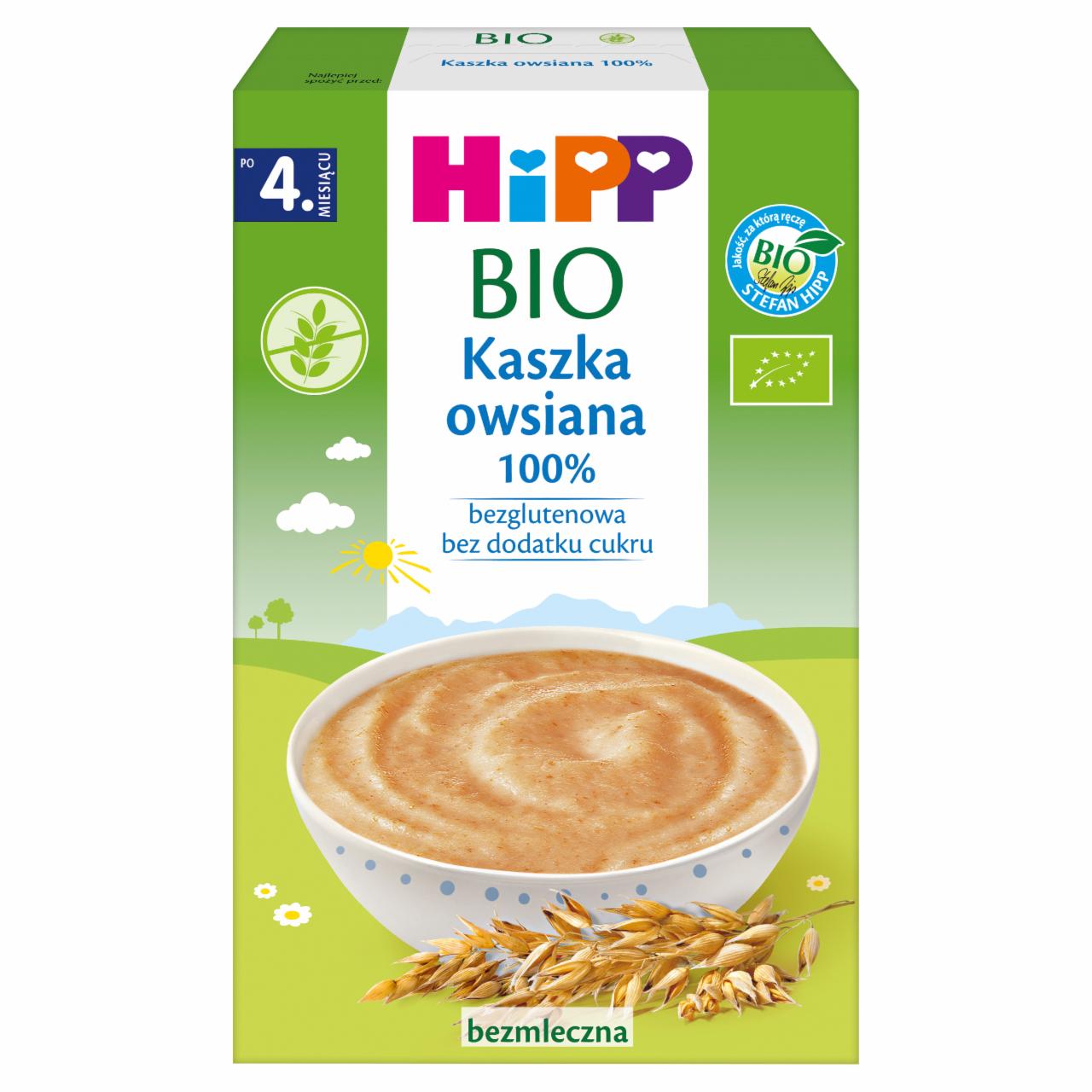 Zdjęcia - HiPP BIO Kaszka owsiana 100% po 4. miesiącu 200 g