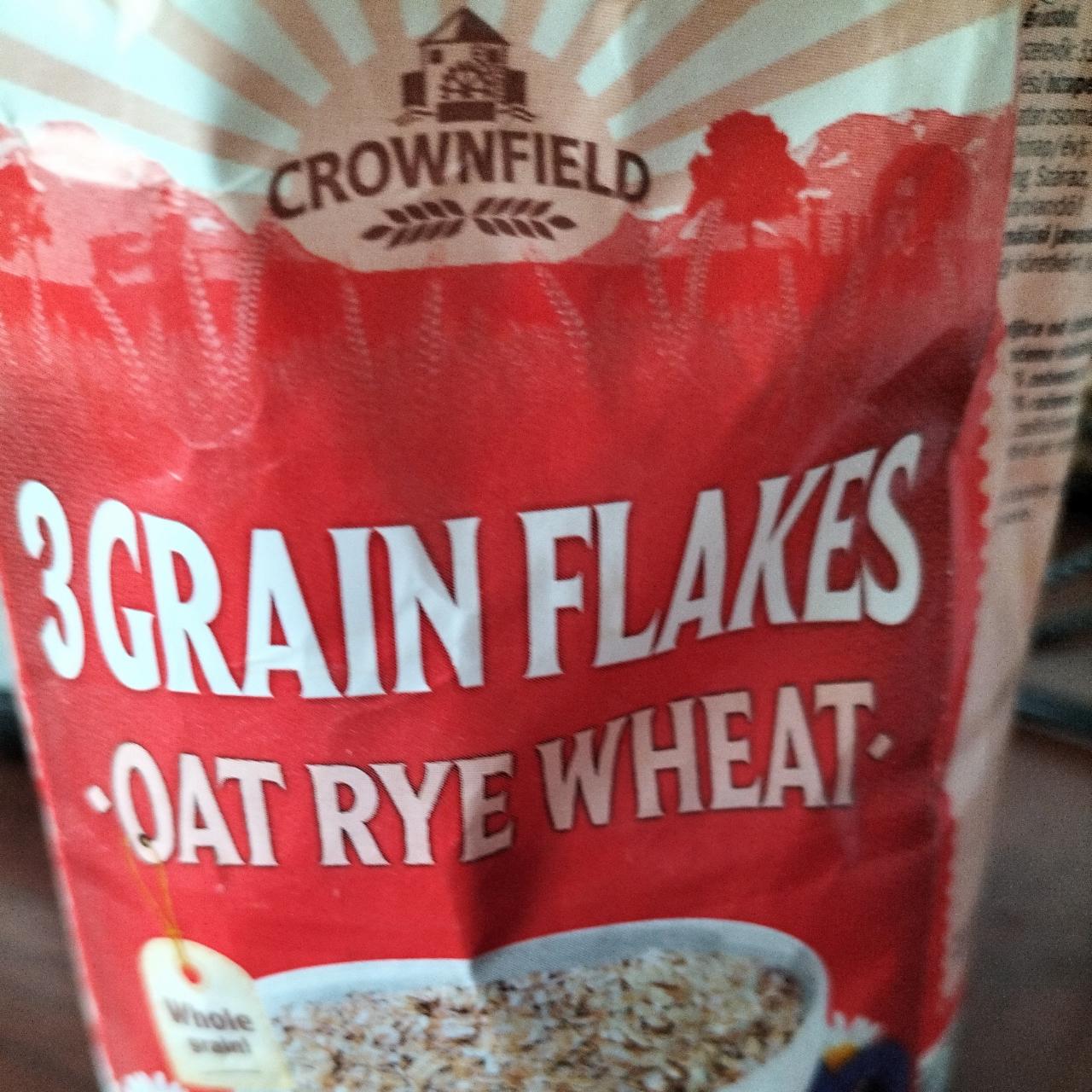 Zdjęcia - 3 grain flakes oat rye wheat Crownfield