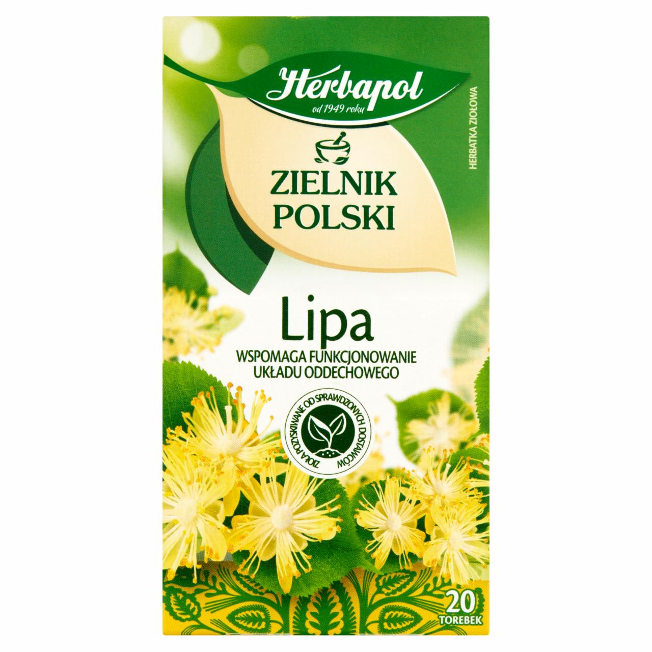 Zdjęcia - Herbapol Zielnik Polski Herbatka ziołowa lipa 30 g (20 x 1,5 g)