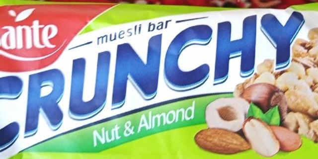 Zdjęcia - Muesli bar crunchy nut&almond Sante