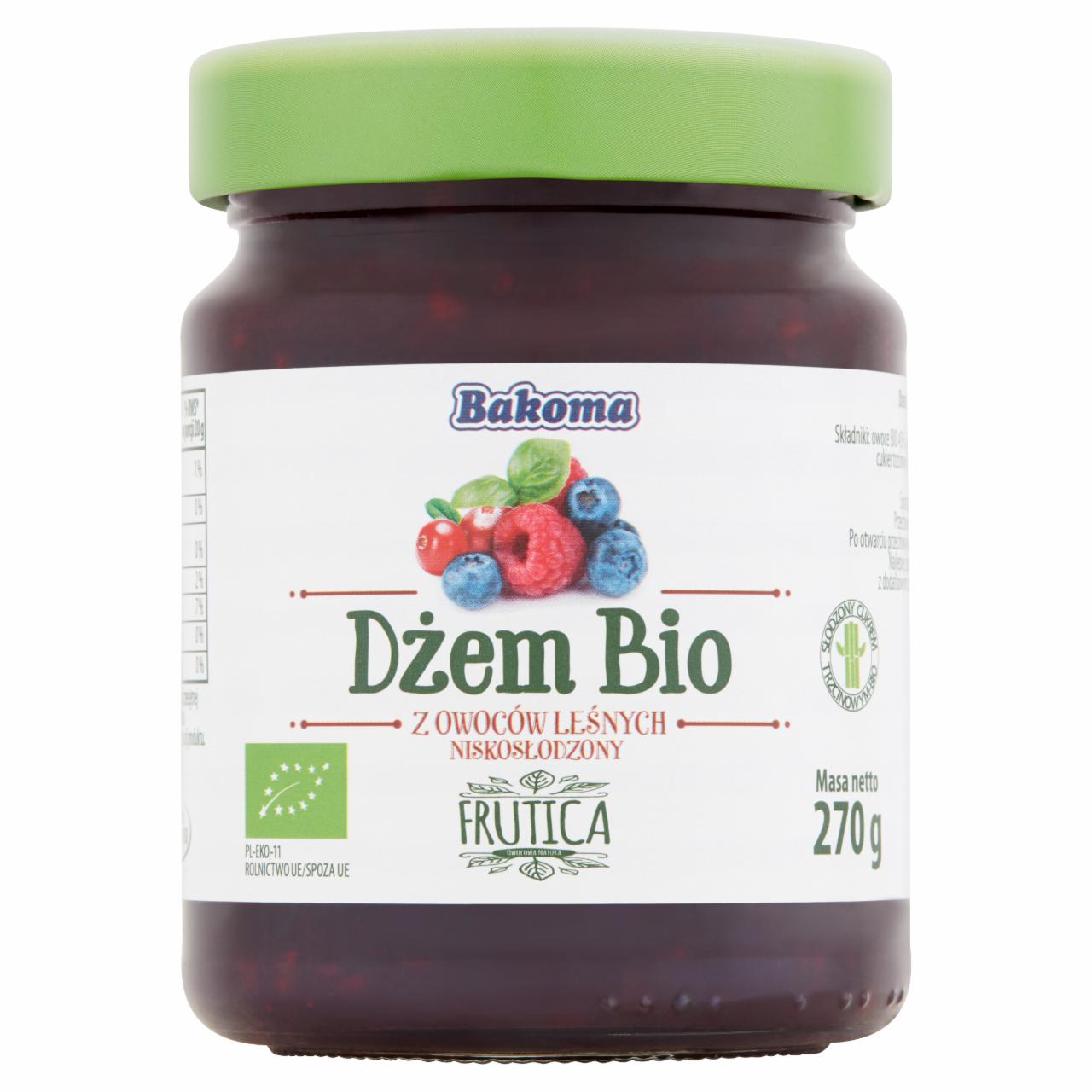 Zdjęcia - Bakoma Frutica Dżem Bio z owoców leśnych niskosłodzony 270 g