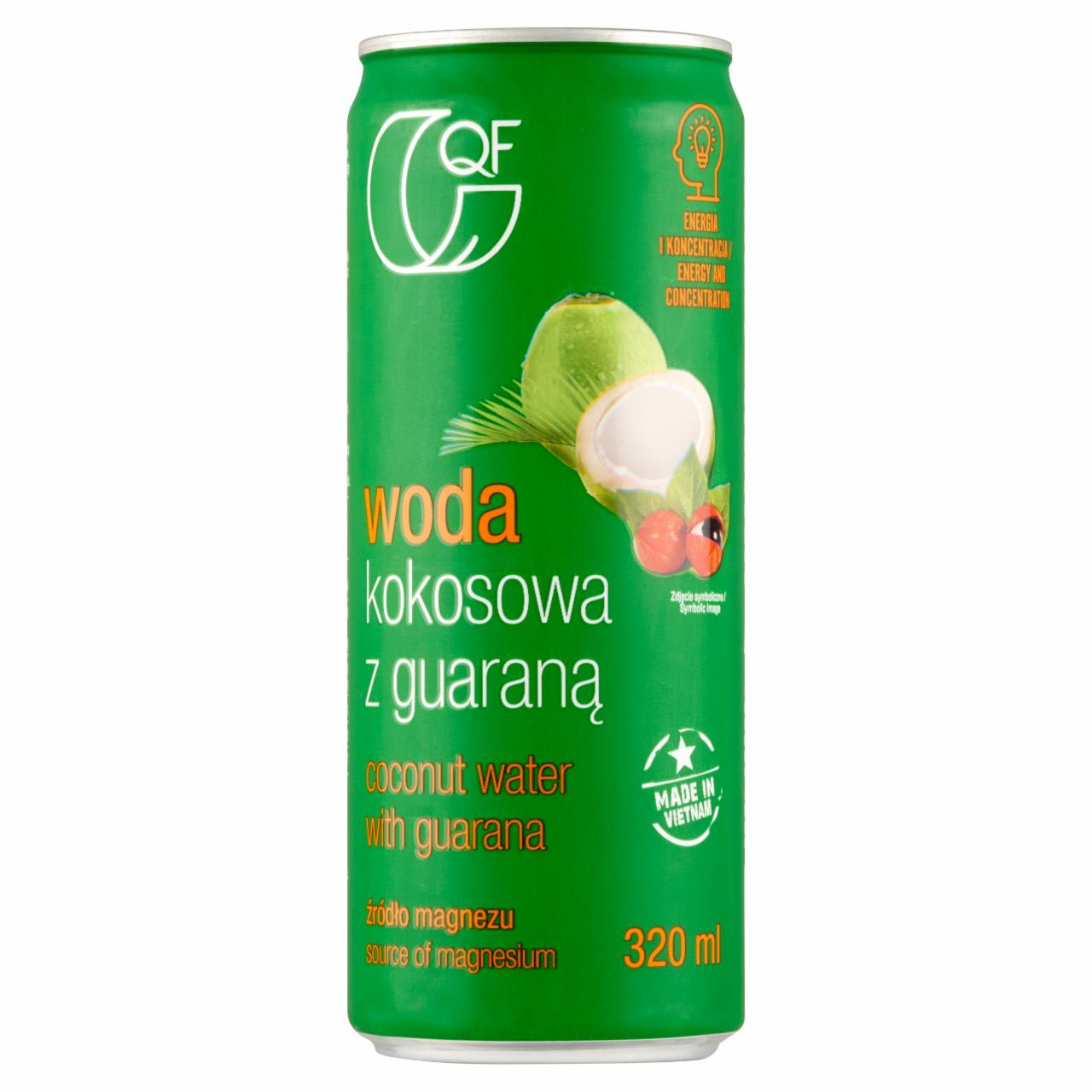 Zdjęcia - QF Woda kokosowa z guaraną 320 ml