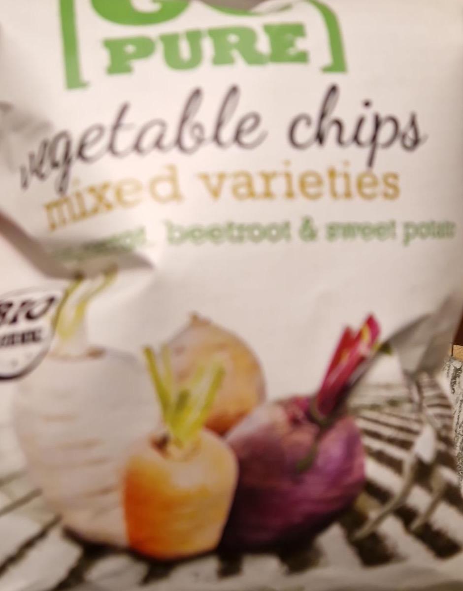 Zdjęcia - Vegetable Chips Mixed varieties parsnip, carrot, beetroot & sweet potato GoPure