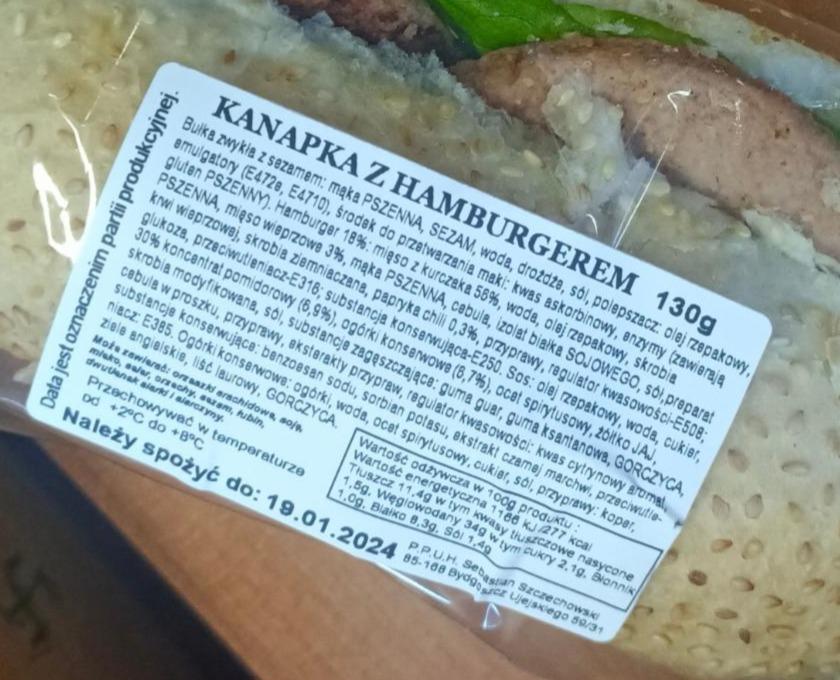 Zdjęcia - Kanapka z hamburgerem