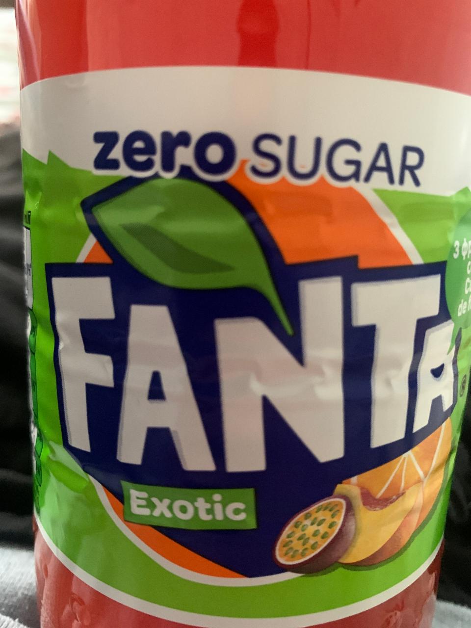 Zdjęcia - Fanta zero Napój gazowany o smaku owoców egzotycznych 850 ml
