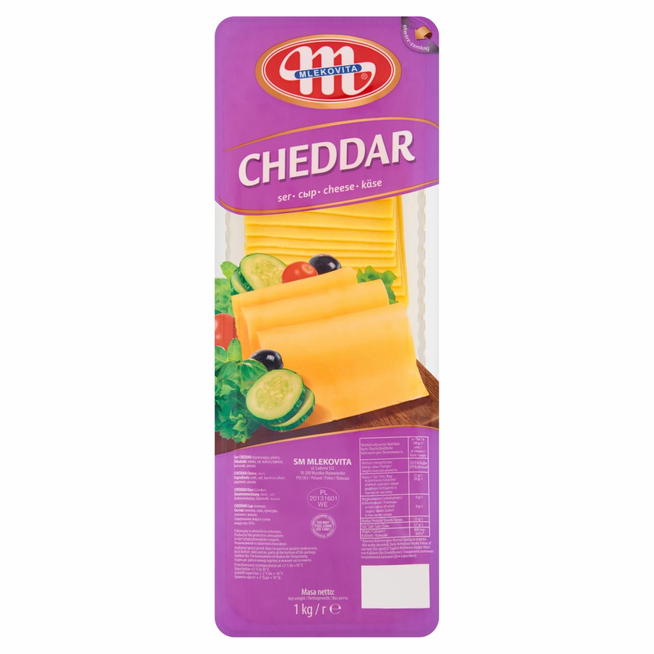 Zdjęcia - Mlekovita Ser Cheddar 1 kg