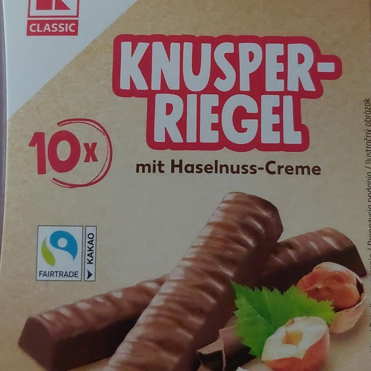 Zdjęcia - Knusper-Riegel mit Haselnuss-Creme K-Classic