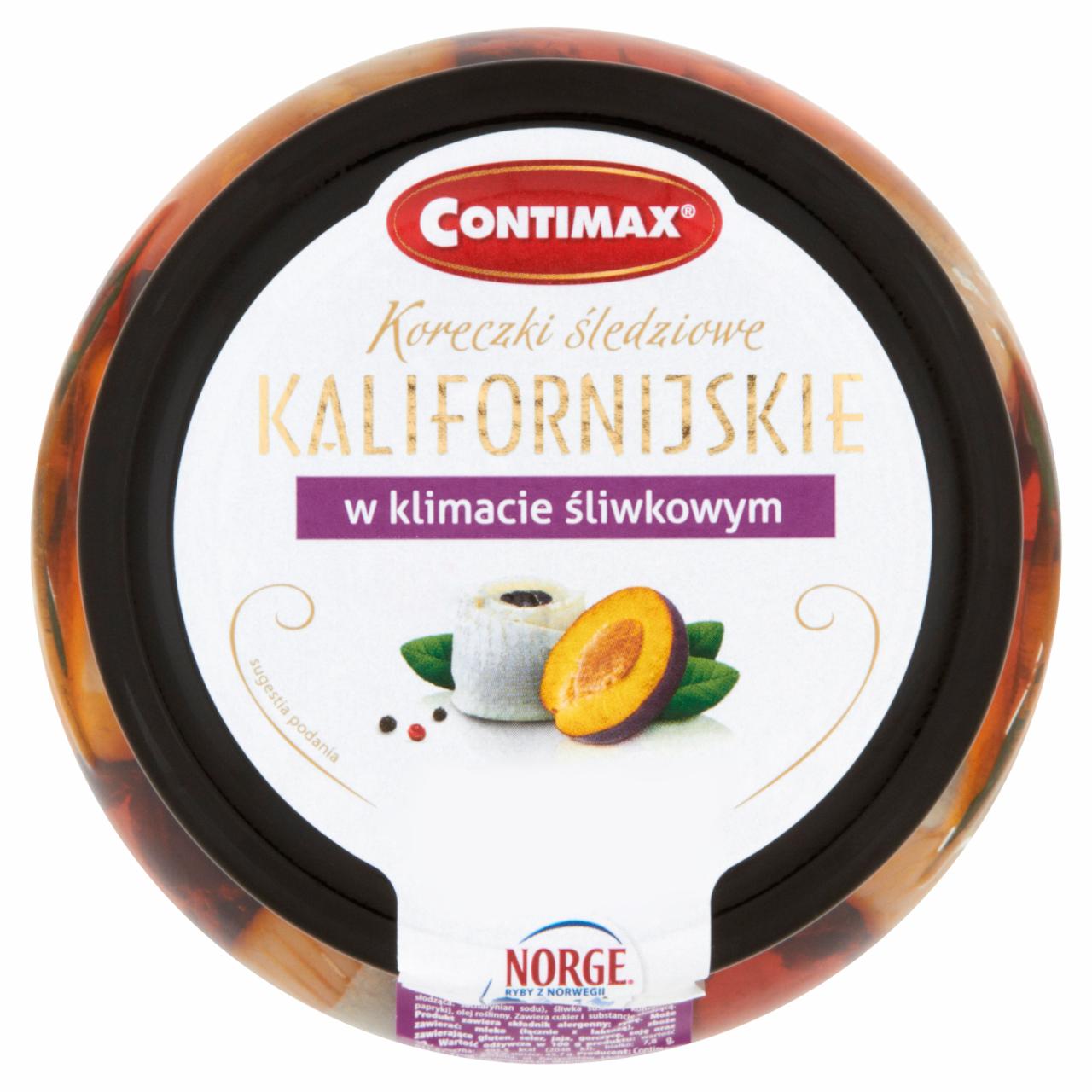 Zdjęcia - Contimax Koreczki śledziowe kalifornijskie w klimacie śliwkowym 250 g