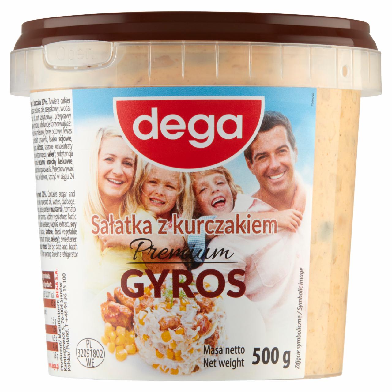 Zdjęcia - dega Premium Sałatka gyros z kurczakiem 500 g