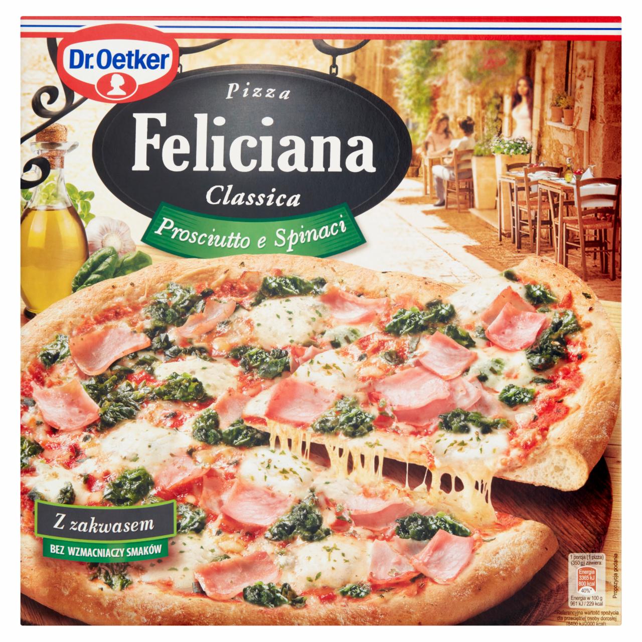 Zdjęcia - Dr. Oetker Feliciana Classica Pizza Prosciutto e Spinaci 350 g