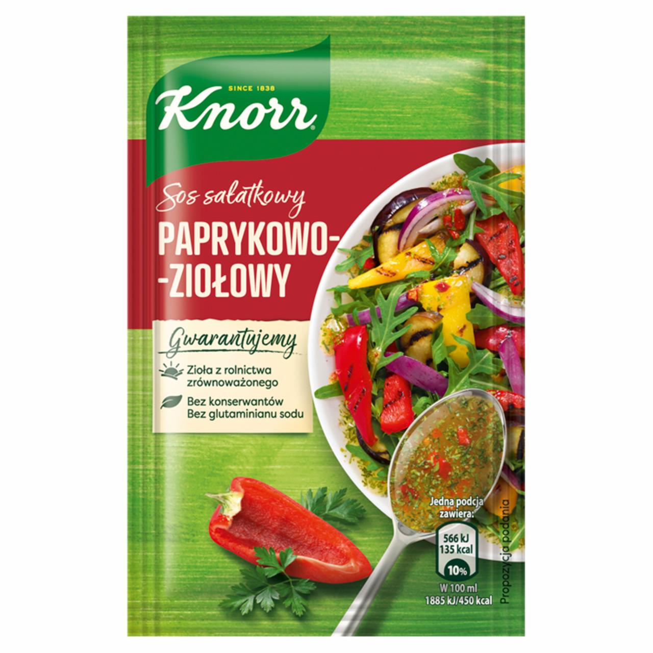 Zdjęcia - Knorr Sos sałatkowy paprykowo-ziołowy 9 g