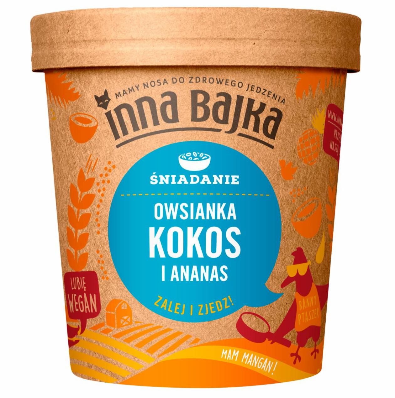 Zdjęcia - Inna Bajka Śniadanie Owsianka kokos i ananas 70 g