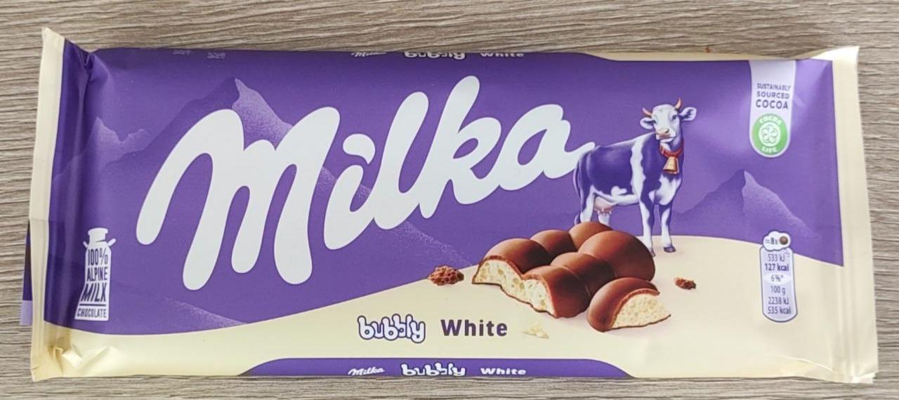 Zdjęcia - Bubbly White Czekolada mleczna Milka