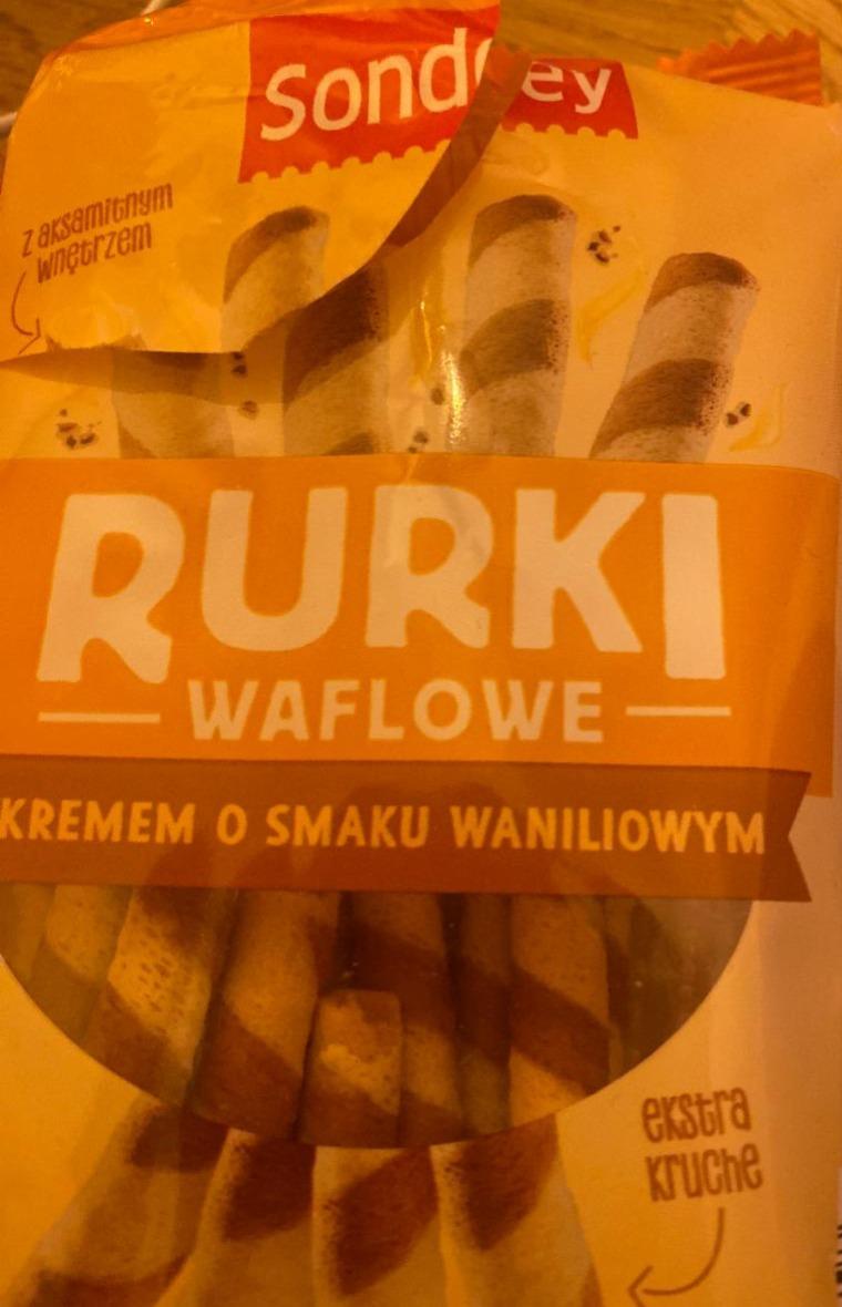 Zdjęcia - Rurki waflowe z kremem waniliowym Sondey