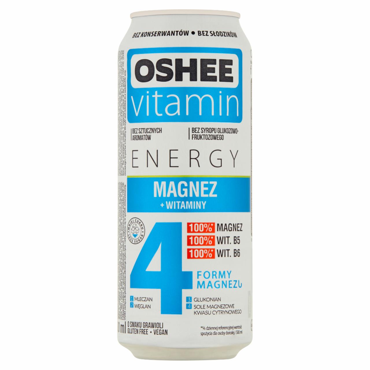 Zdjęcia - Oshee Vitamin Energy Napój gazowany o smaku grawioli 500 ml
