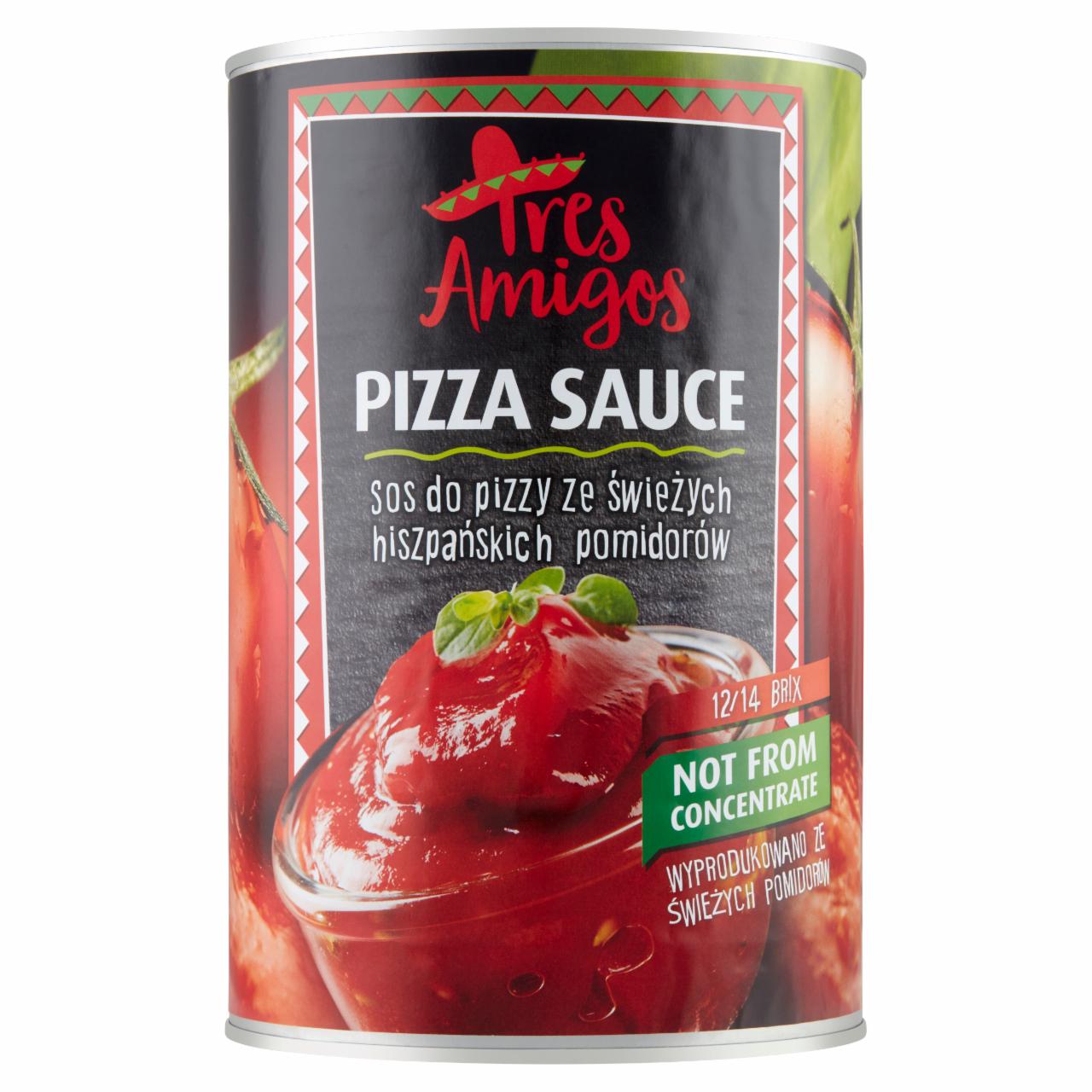 Zdjęcia - Tres Amigos Sos do pizzy ze świeżych hiszpańskich pomidorów 4,15 kg