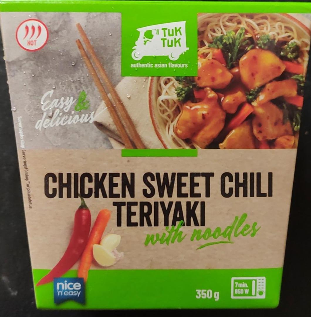 Zdjęcia - Kurczak słodkie chili teriyaki z makaronem tuk tuk