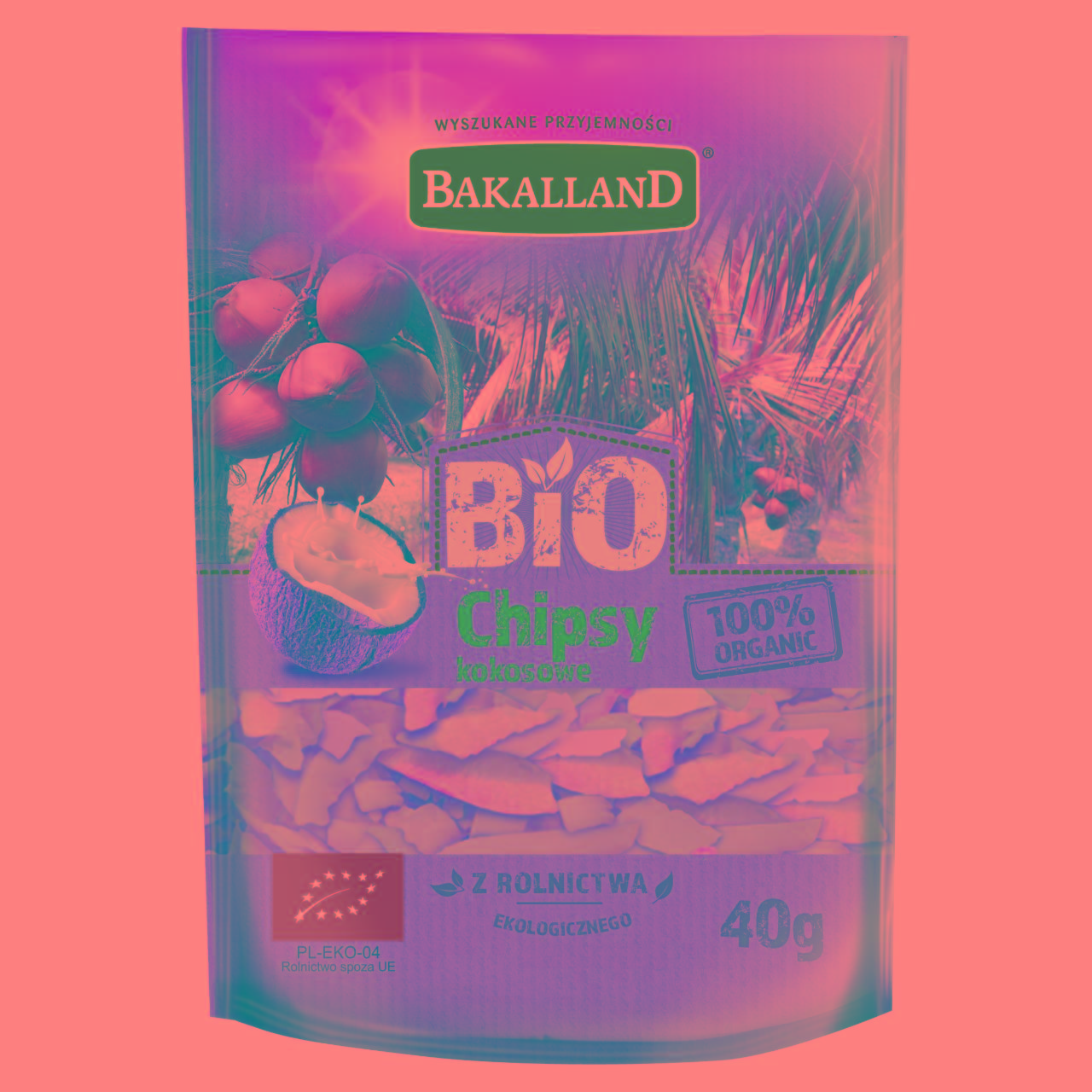 Zdjęcia - Bakalland Bio chipsy kokosowe 40 g