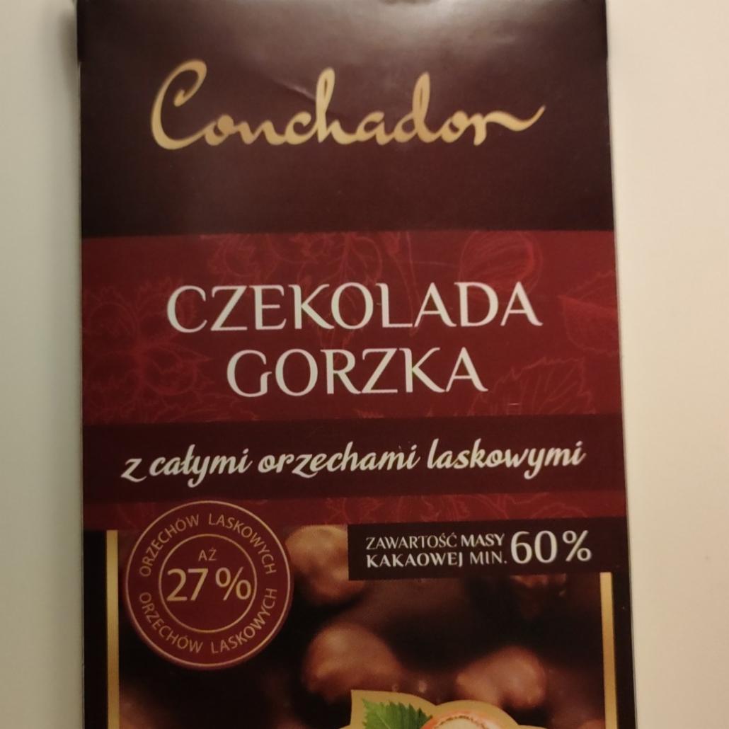 Zdjęcia - Czekolada Gorzka z całymi orzechami laskowymi Conchador