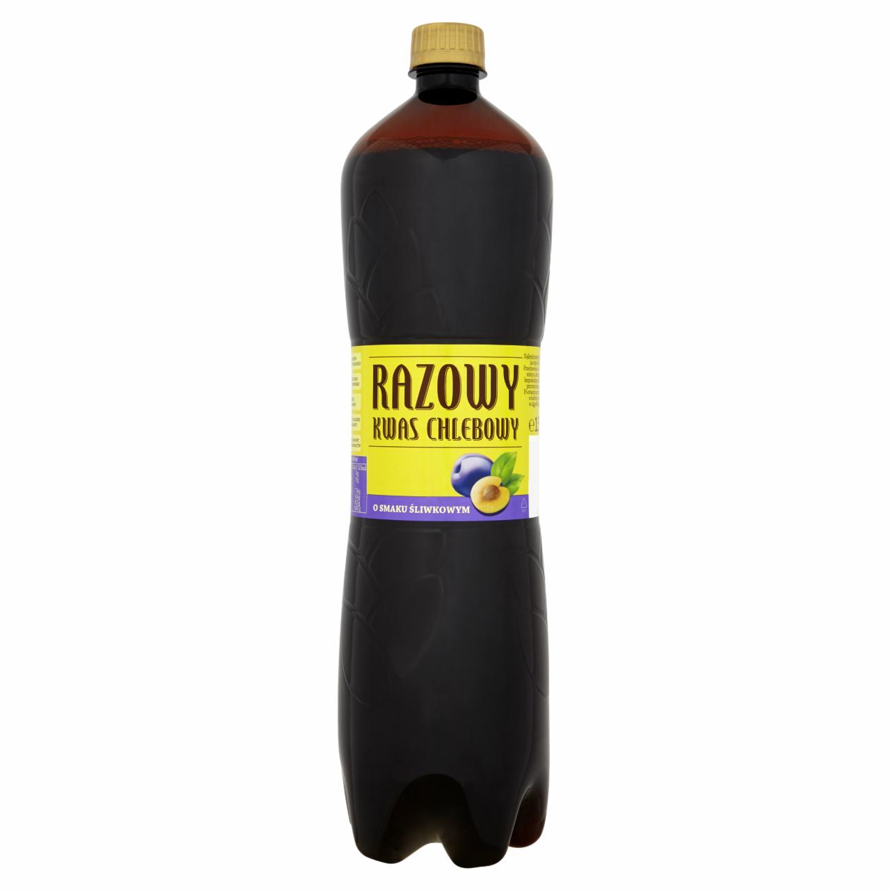 Zdjęcia - Razowy kwas chlebowy o smaku śliwkowym Napój gazowany 1,5 l