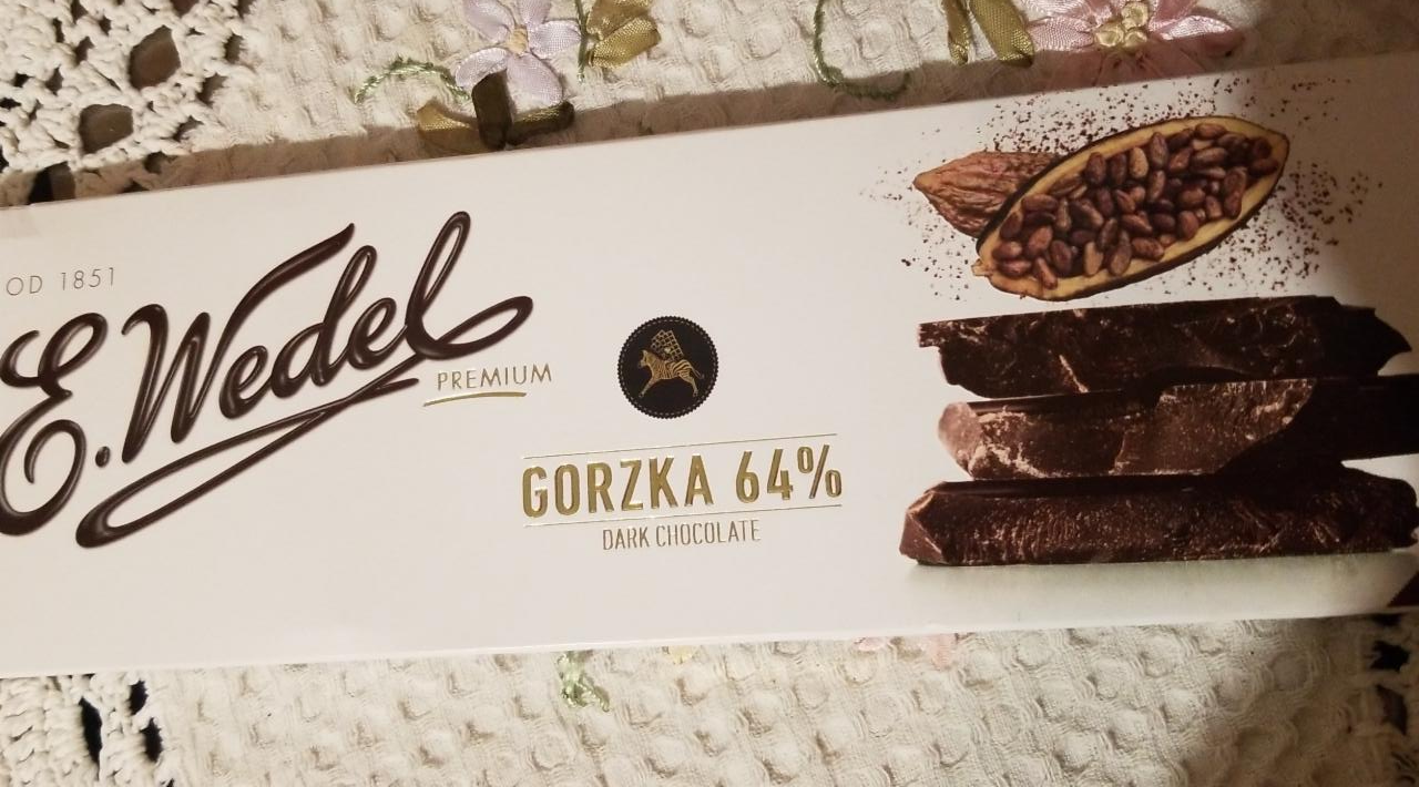 Zdjęcia - Premium Czekolada gorzka 64% E. Wedel