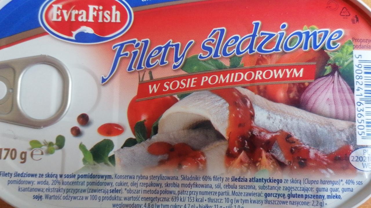 Zdjęcia - Filety śledziowe w sosie pomidorowym Evrafish