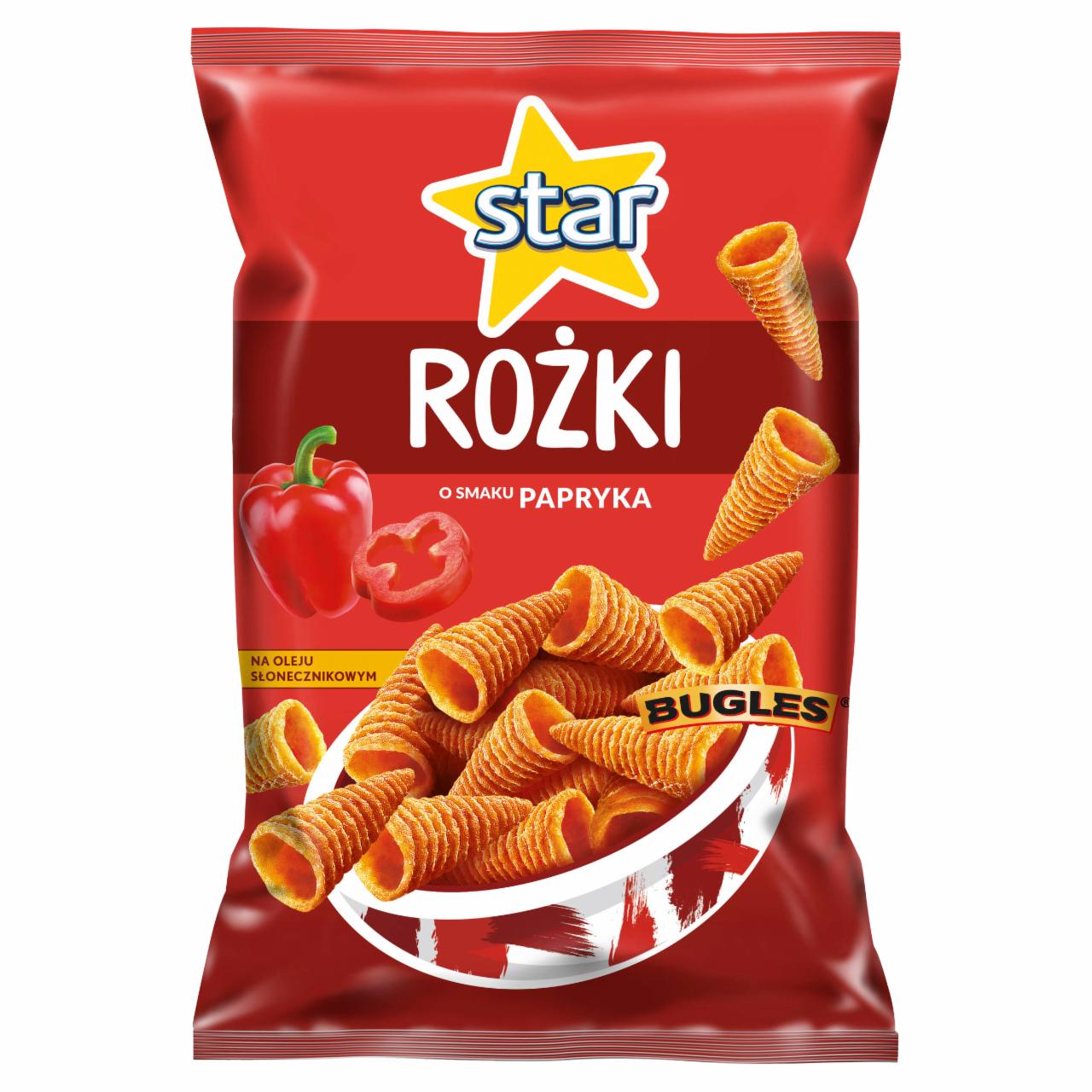 Zdjęcia - Star Rożki Przekąski kukurydziane o smaku papryki 95 g