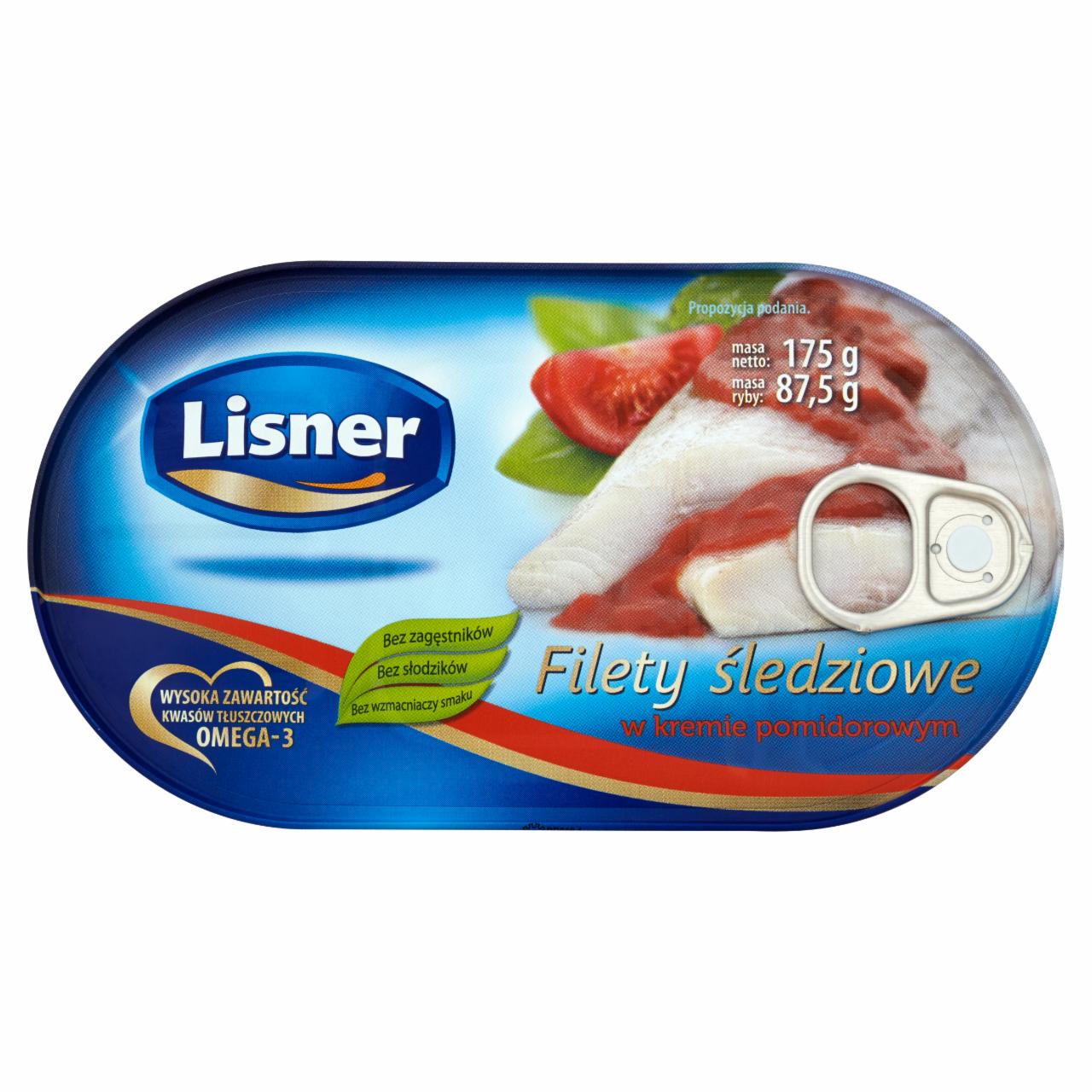 Zdjęcia - Lisner Filety śledziowe w kremie pomidorowym 175 g