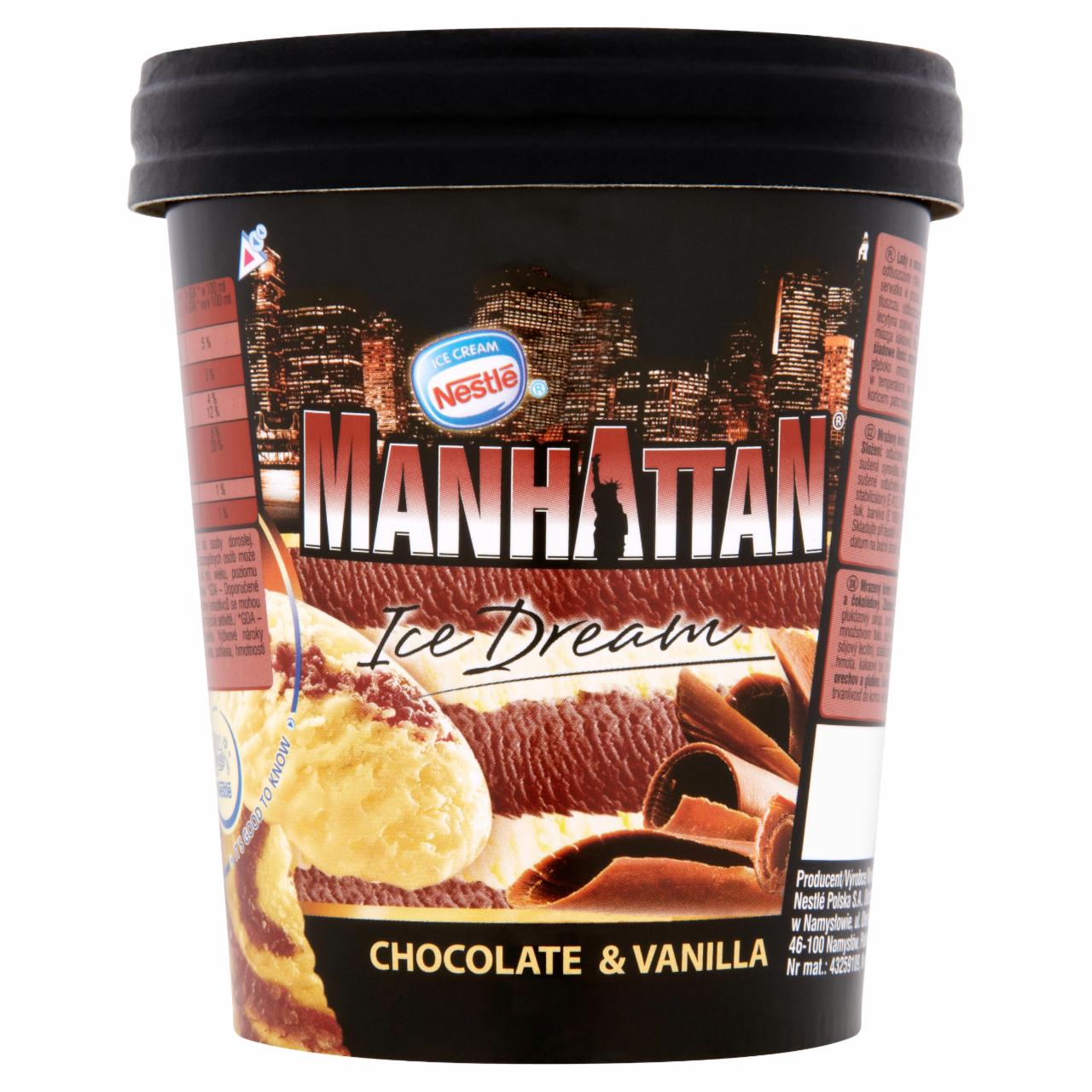 Zdjęcia - Manhattan Ice Dream Lody o smaku waniliowym i czekoladowe 450 ml