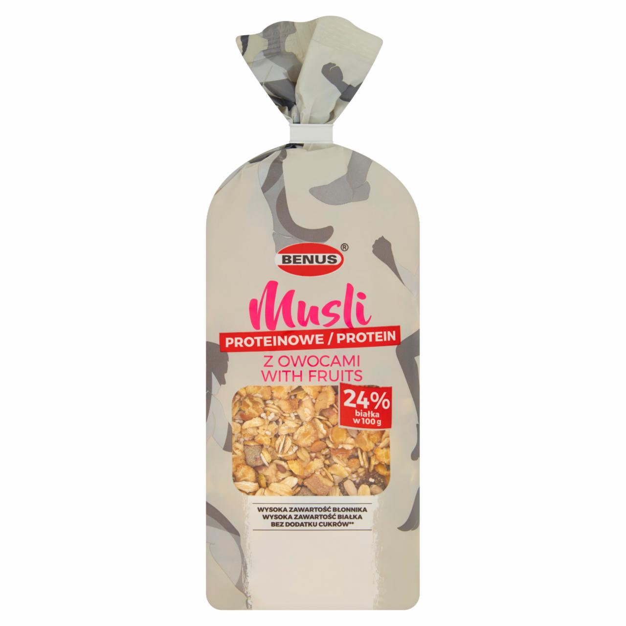 Zdjęcia - Benus Musli proteinowe z owocami 350 g