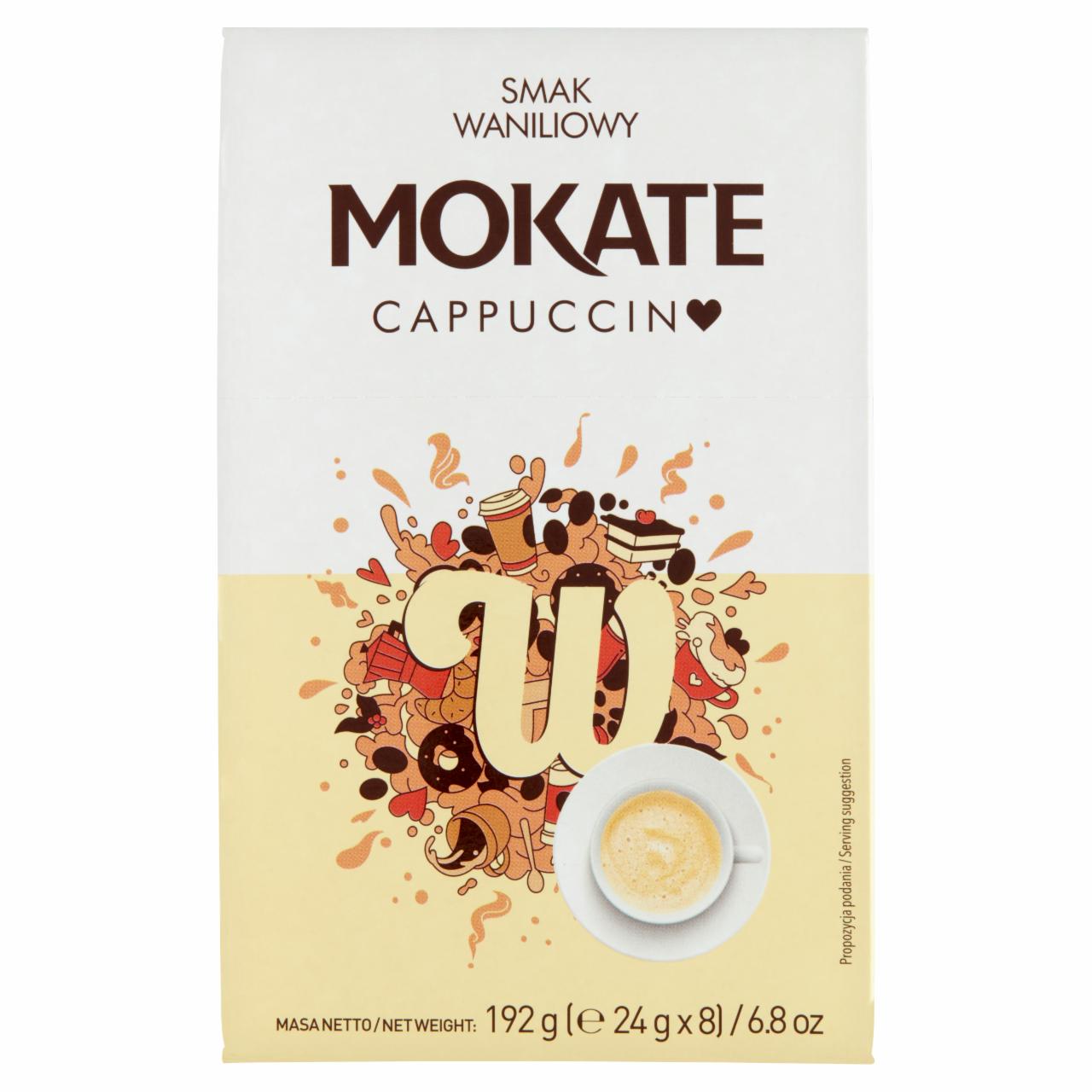 Zdjęcia - Mokate Cappuccino smak waniliowy 192 g (8 x 24 g)