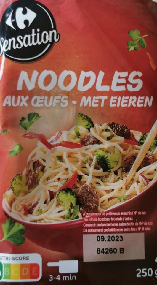 Zdjęcia - Carrefour Noodles Aux Oeufs Met Eieren