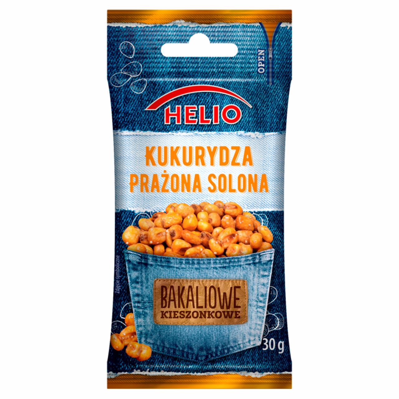 Zdjęcia - Helio Bakaliowe Kieszonkowe Kukurydza prażona solona 30 g