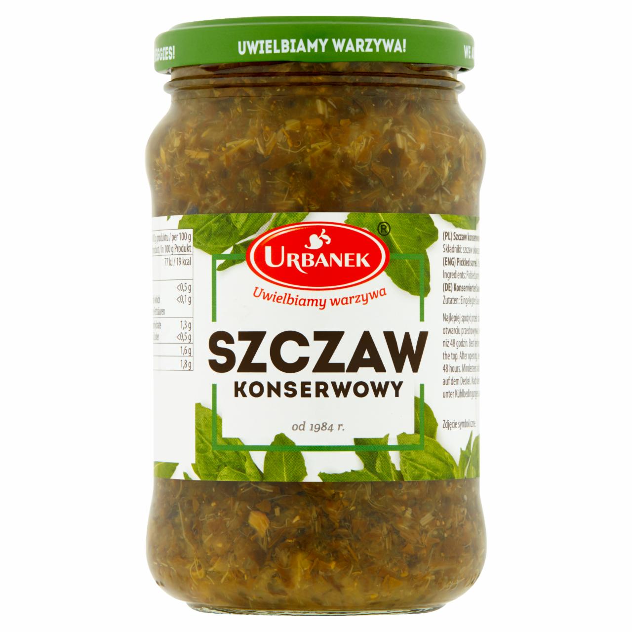 Zdjęcia - Urbanek Szczaw konserwowy 350 g