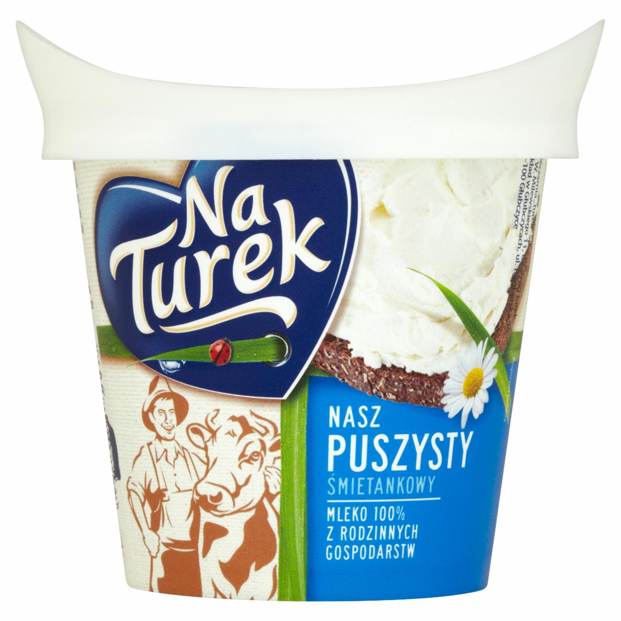 Zdjęcia - NaTurek Nasz Puszysty śmietankowy Serek twarogowy 140 g