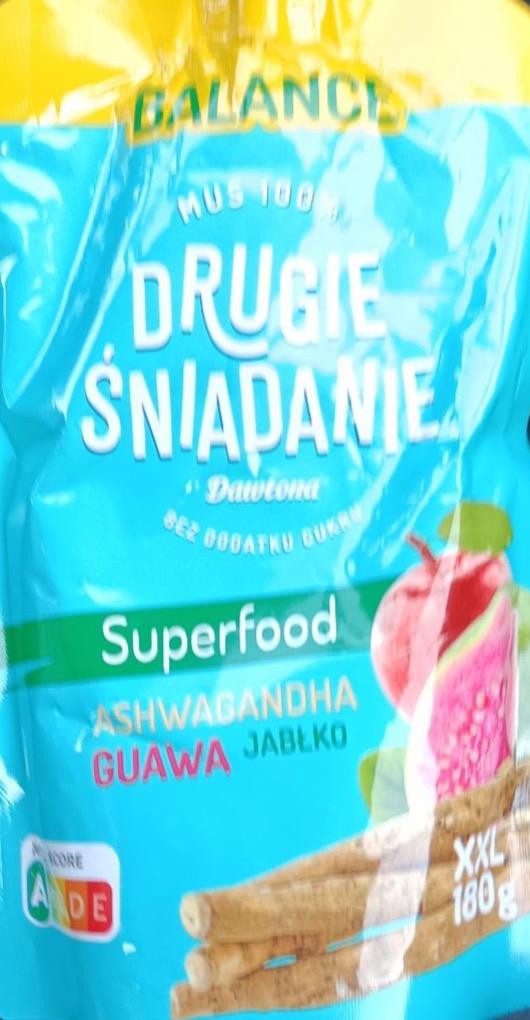 Zdjęcia - Mus 100% Drugie Śniadanie Ashwagandha Guawa Jabłko Dawtona