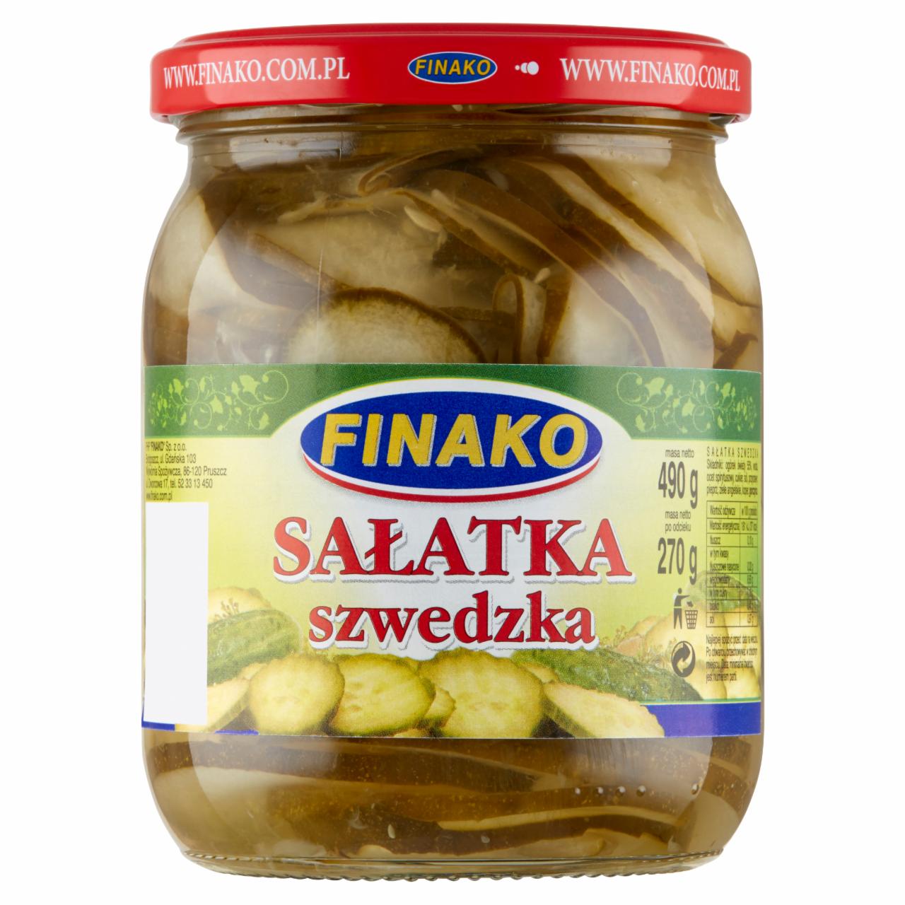 Zdjęcia - Finako Sałatka szwedzka 490 g