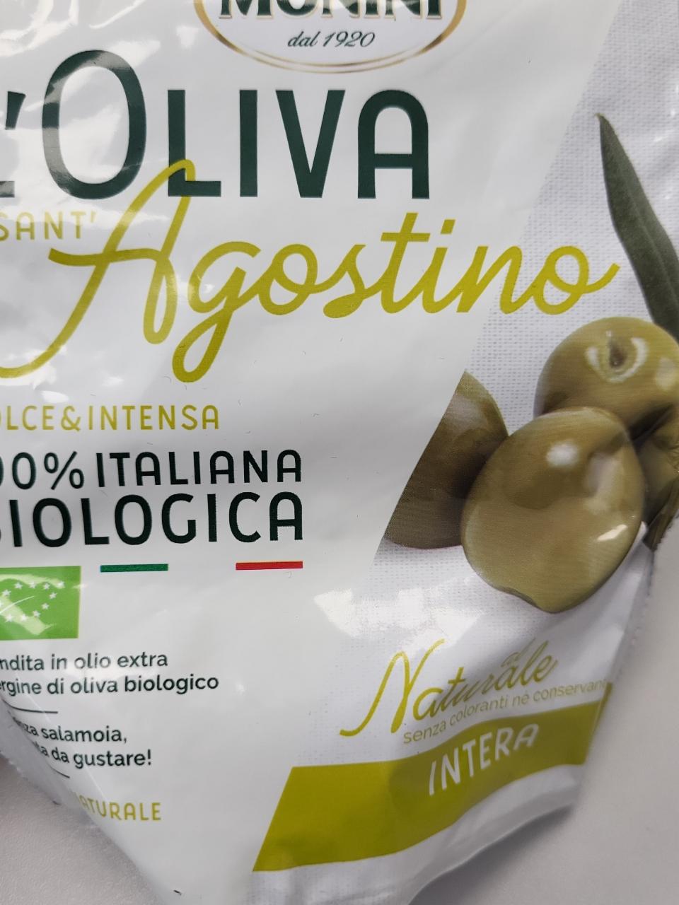 Zdjęcia - Monini L'Oliva Sant'Agostino Naturalne oliwki zielone z pestkami 150 g