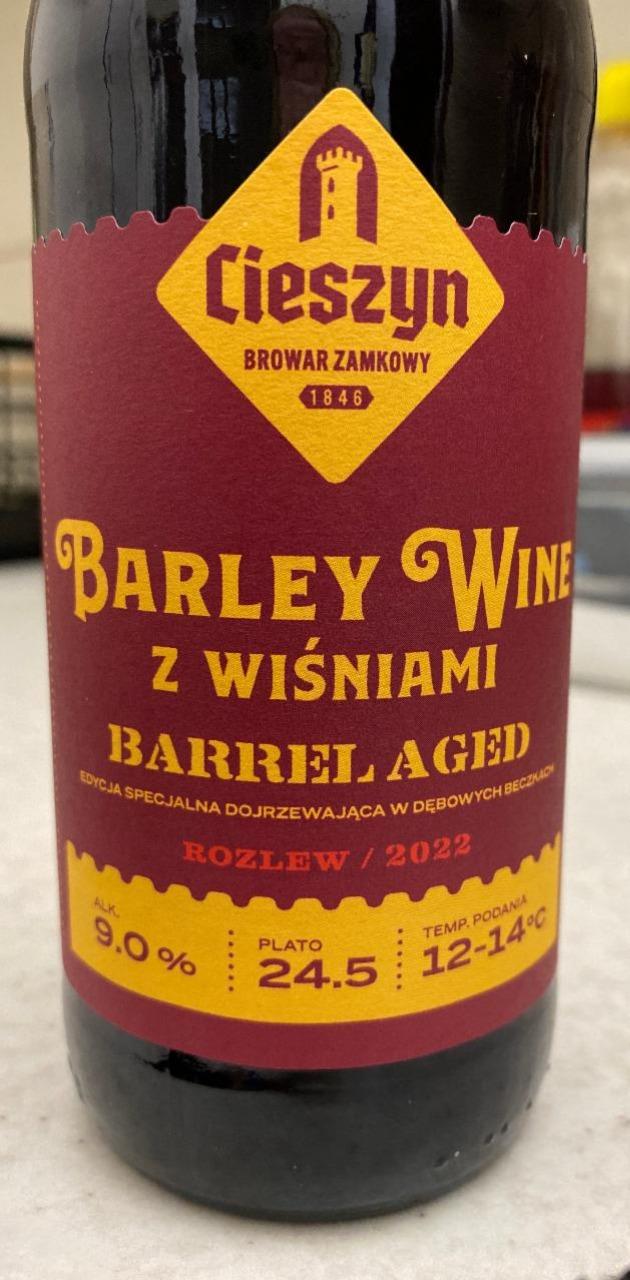 Zdjęcia - Barley Wine z Wiśniami Barrel Aged Cieszyn