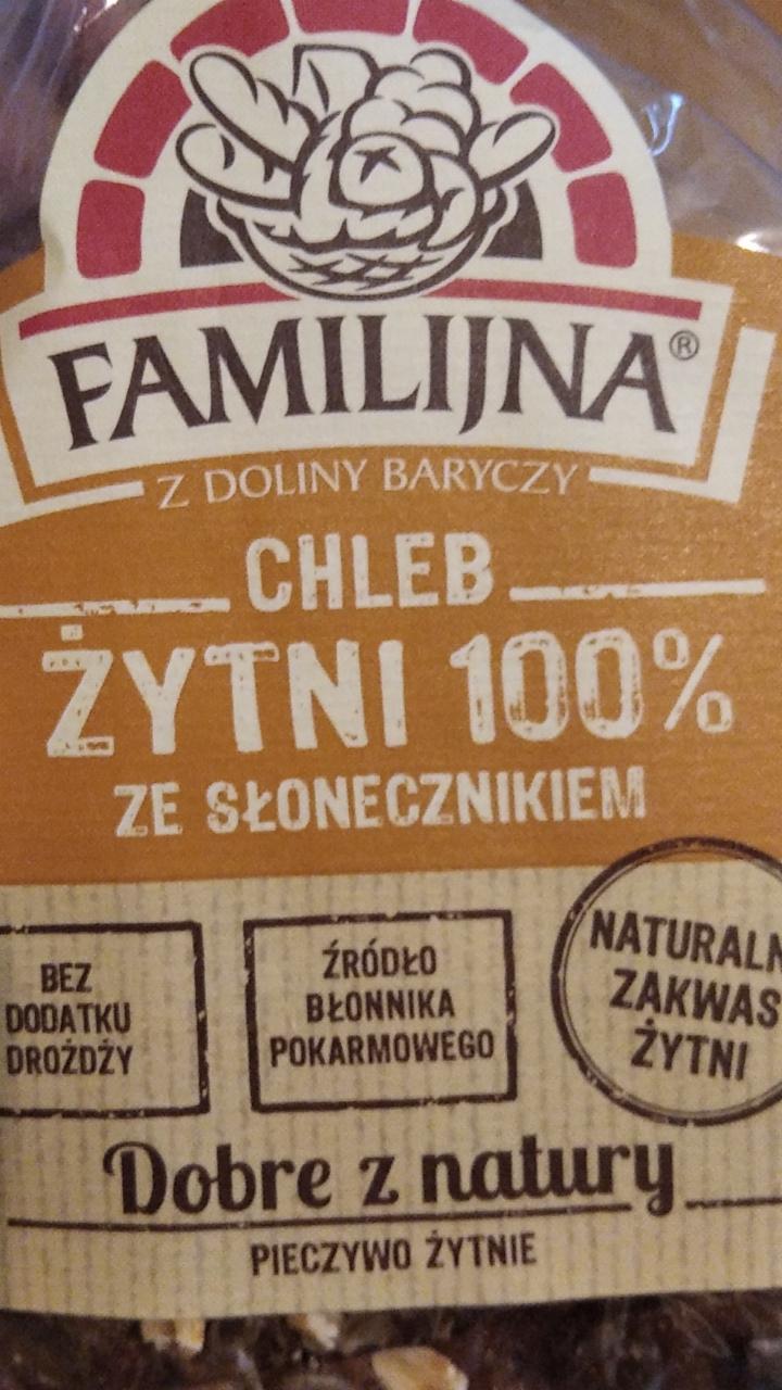 Zdjęcia - chleb żytni 100% ze słonecznikiem familijna