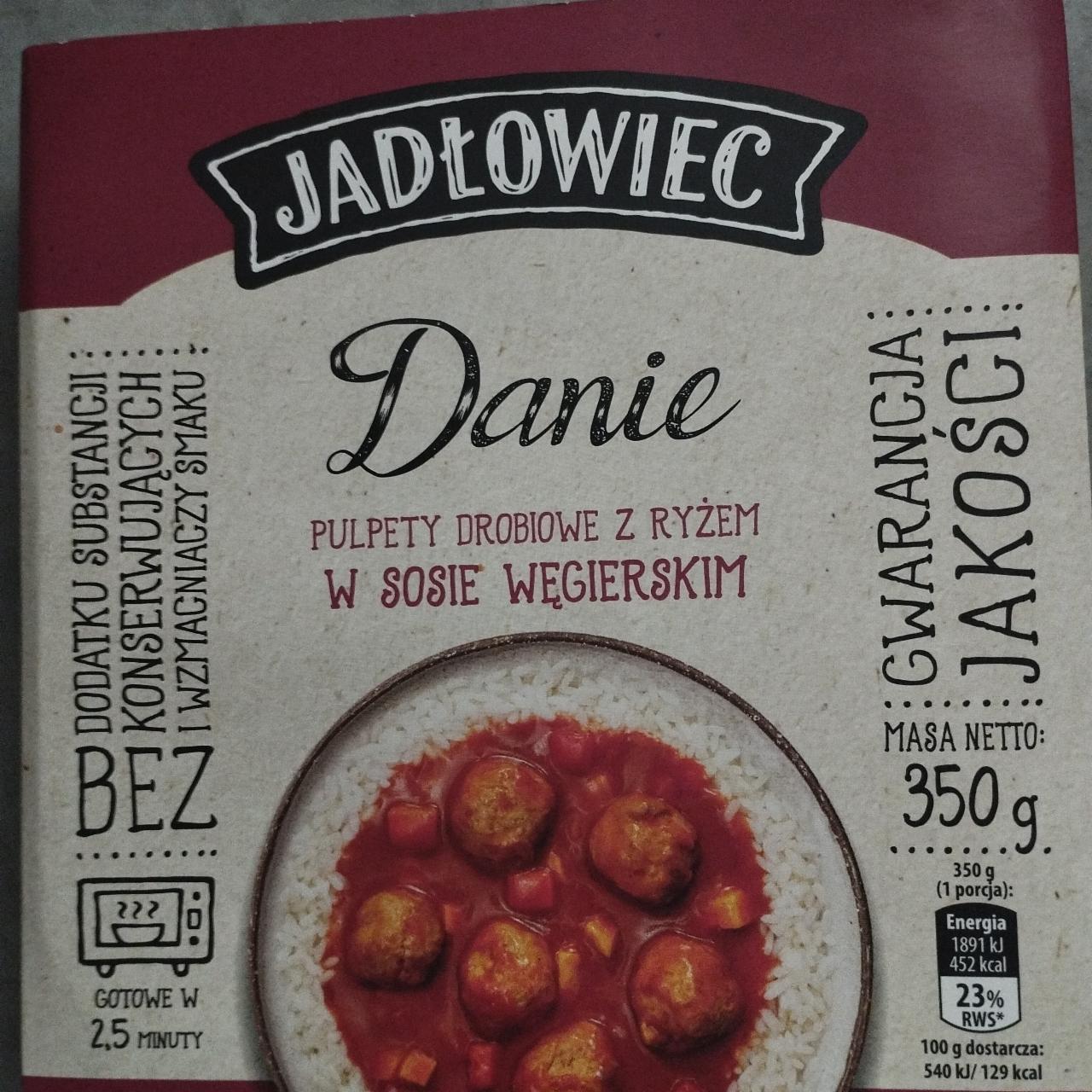 Zdjęcia - Danie Puplety drobiowe z ryzem w sosie wegierskim Jadłowiec