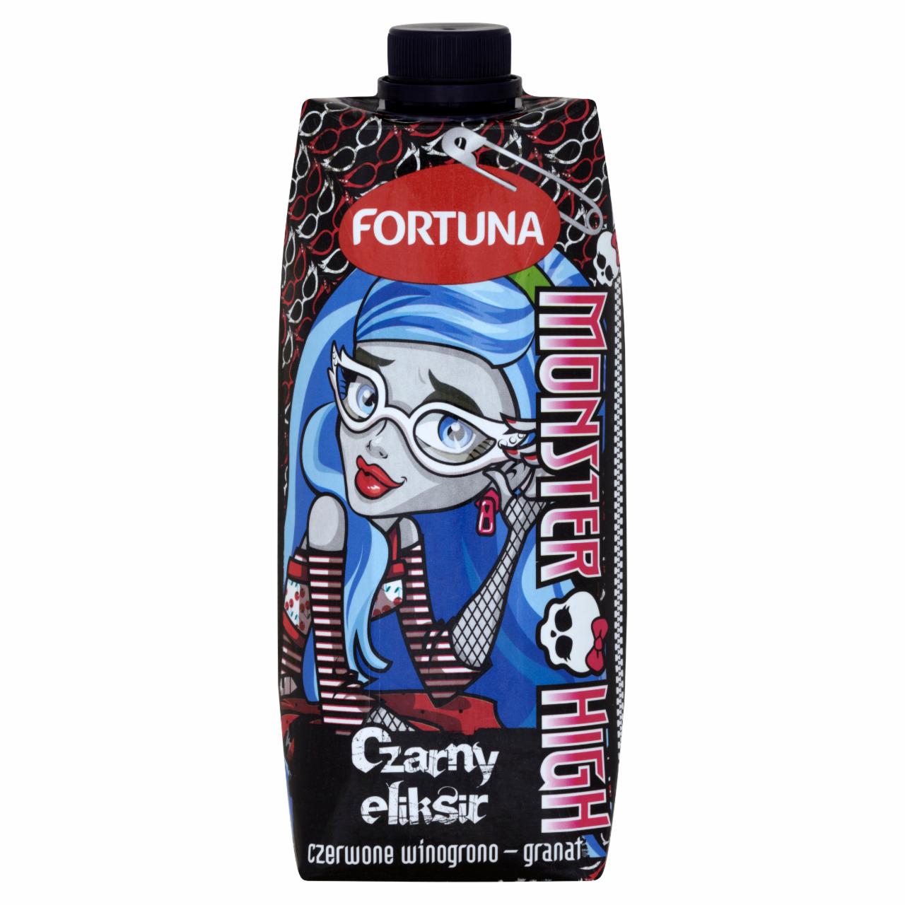 Zdjęcia - Fortuna Monster High Czarny eliksir Napój czerwone winogrono-granat 500 ml