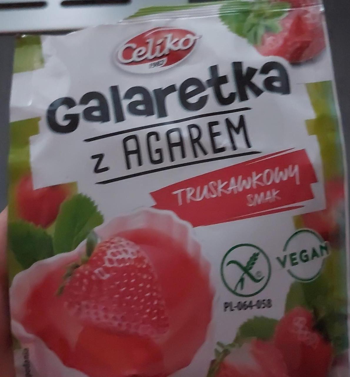 Zdjęcia - Galaretka z agarem truskawkowy smak Celiko